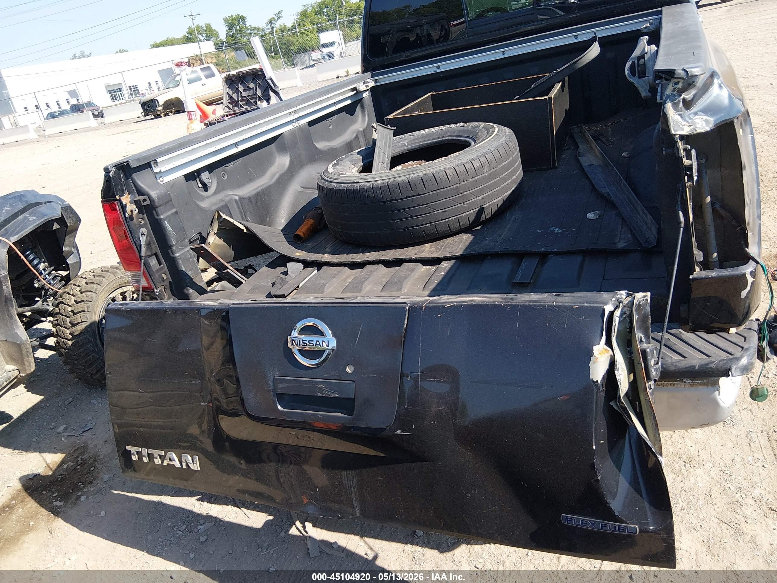 2005 Nissan Titan Se Black vin: 1N6BA06A95N571063