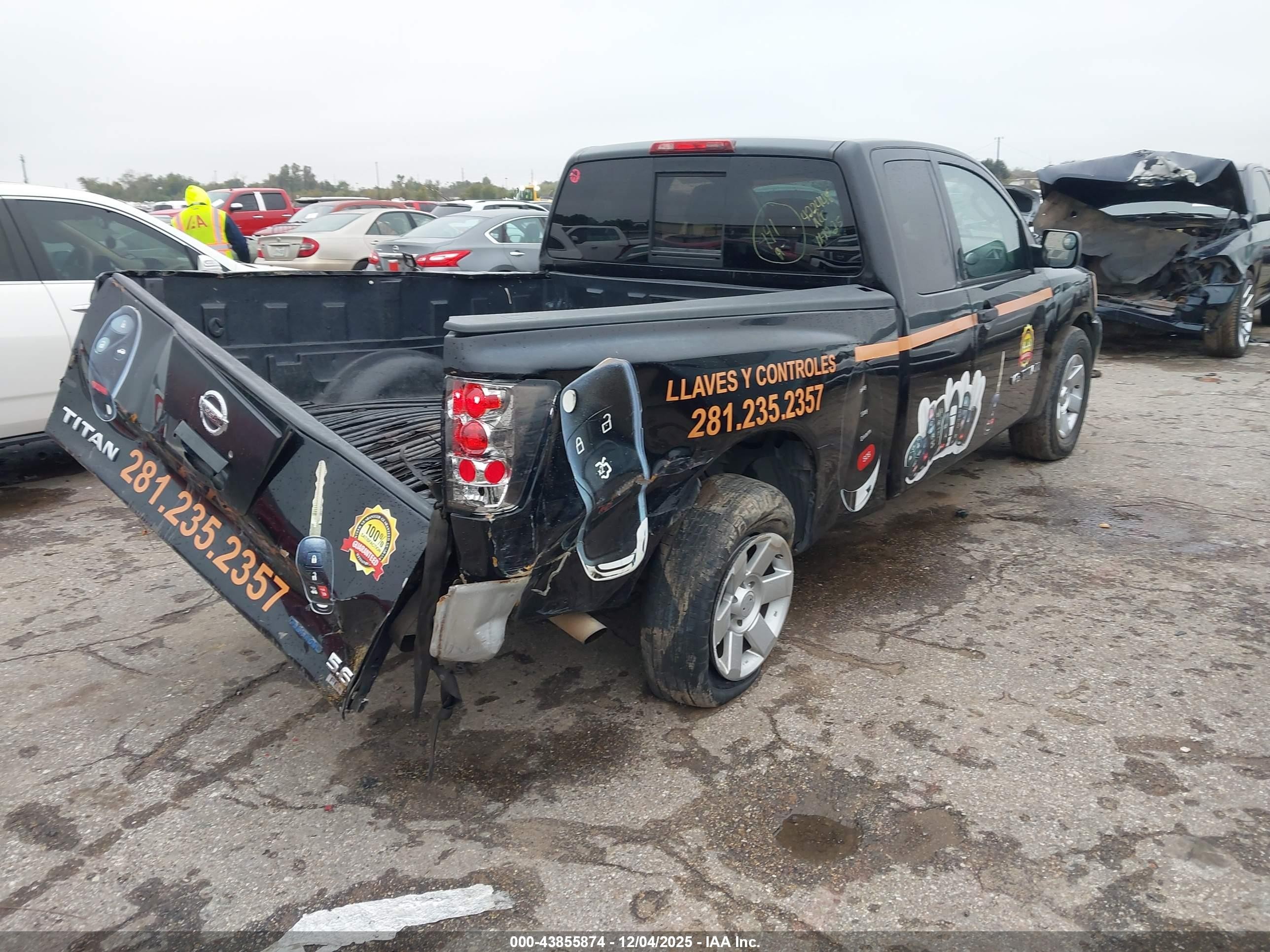 2009 Nissan Titan Xe Black vin: 1N6BA06A99N316273