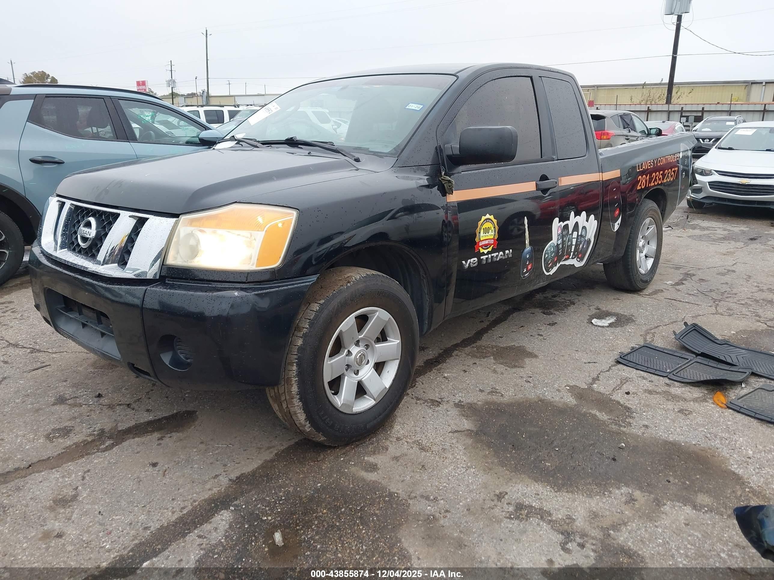 2009 Nissan Titan Xe Black vin: 1N6BA06A99N316273
