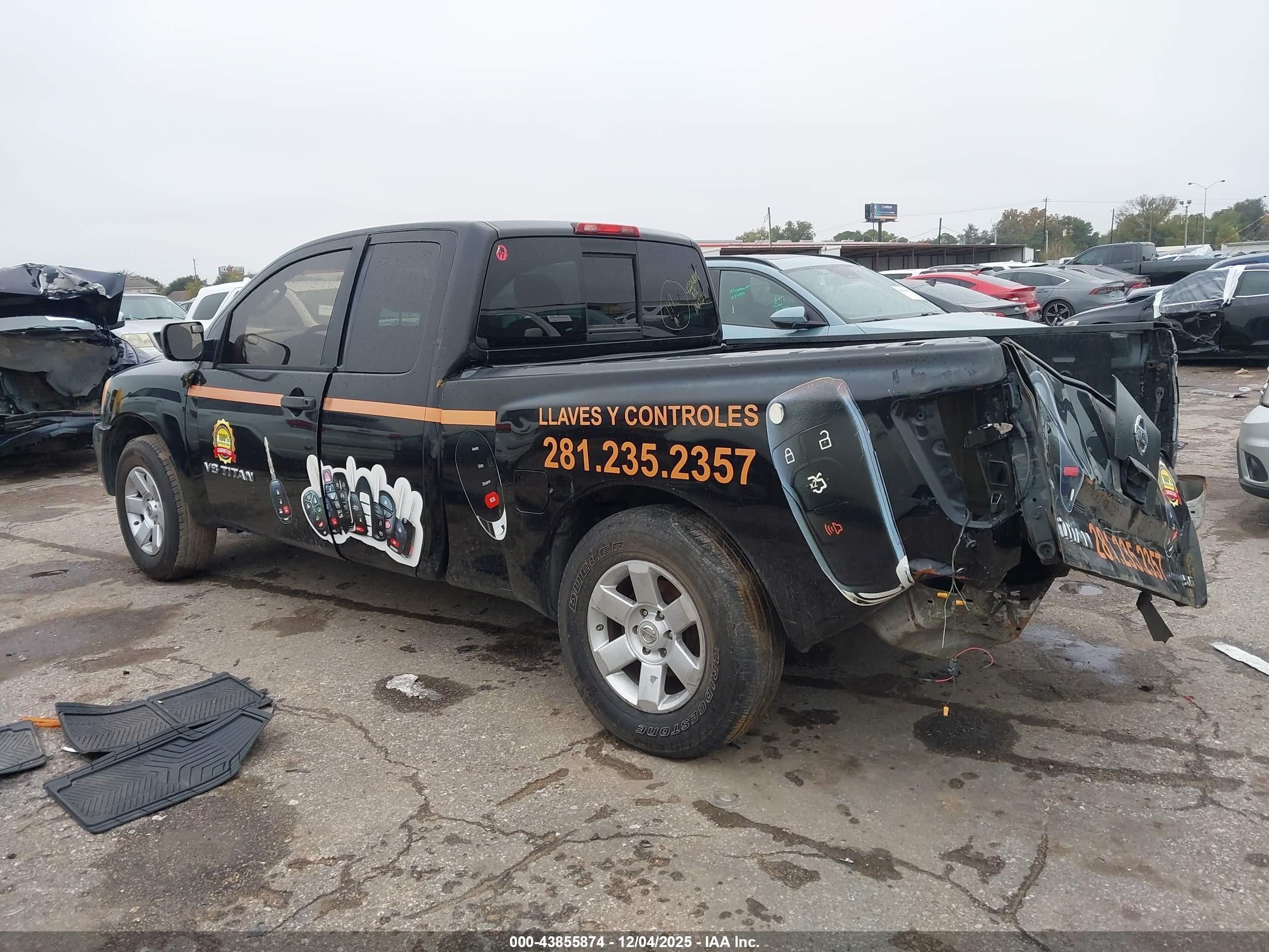 2009 Nissan Titan Xe Black vin: 1N6BA06A99N316273