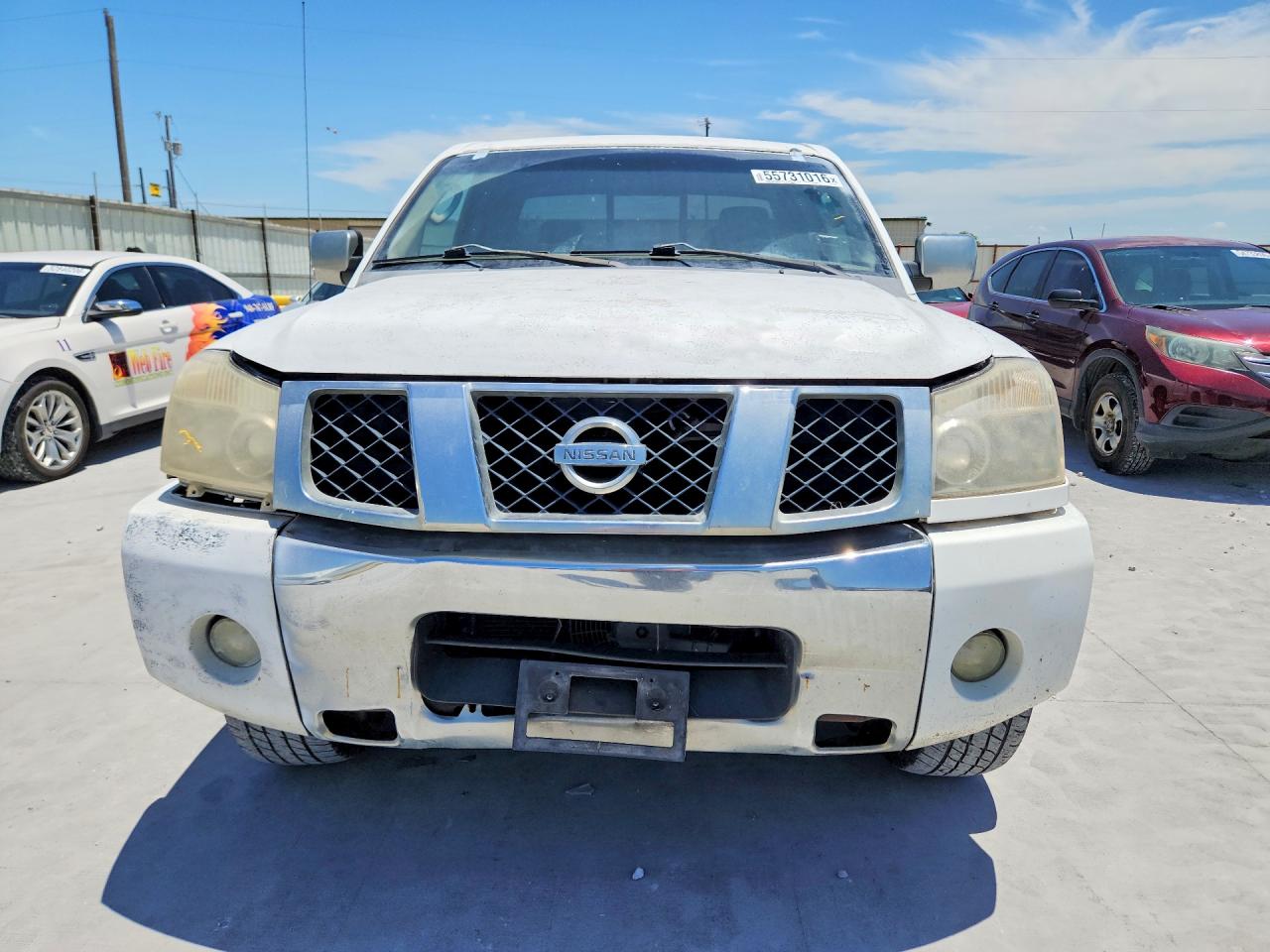 2005 Nissan Titan Xe White vin: 1N6BA06AX5N578409