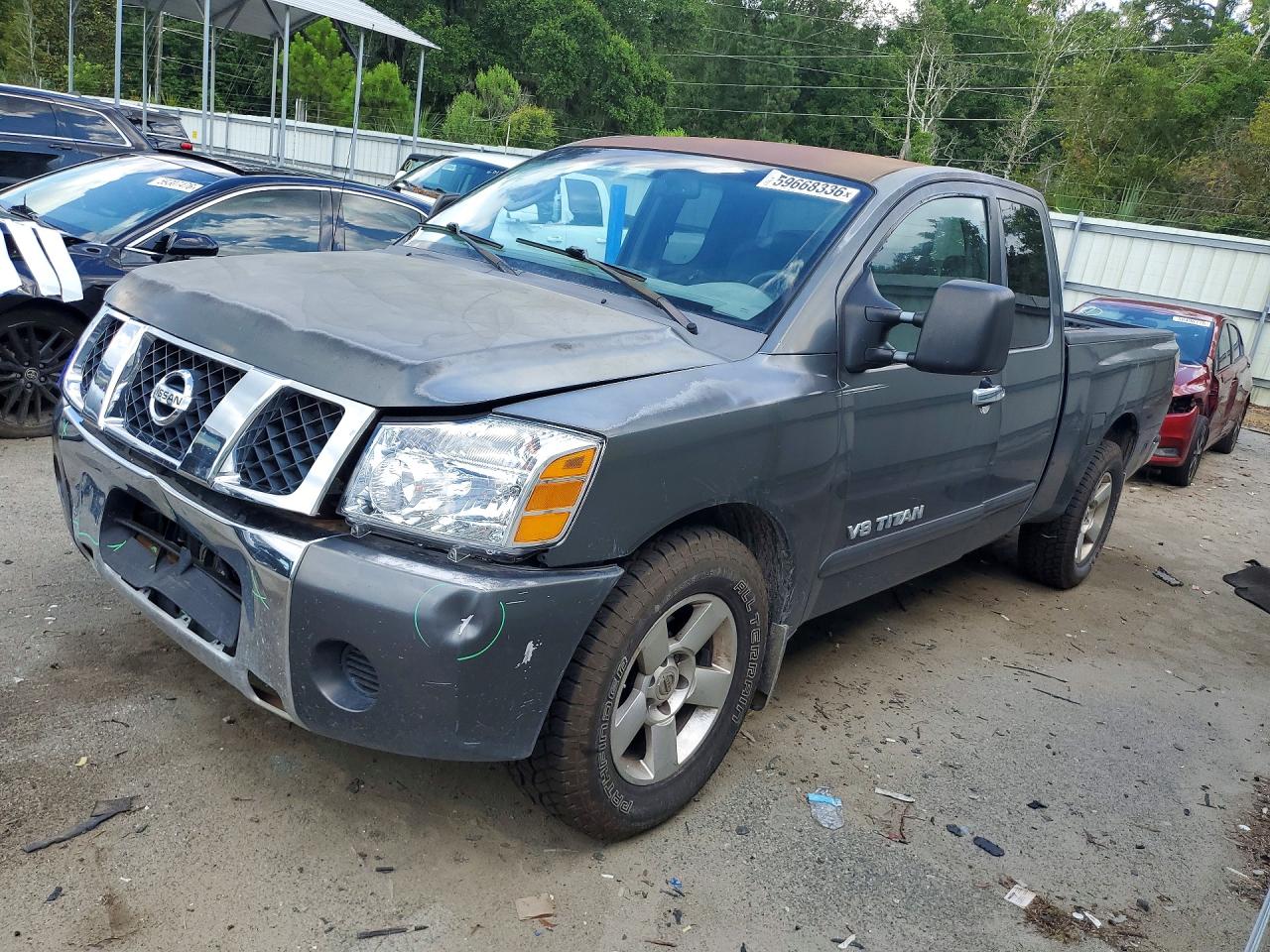 2007 Nissan Titan Xe Ffv Charcoal vin: 1N6BA06AX7N208709