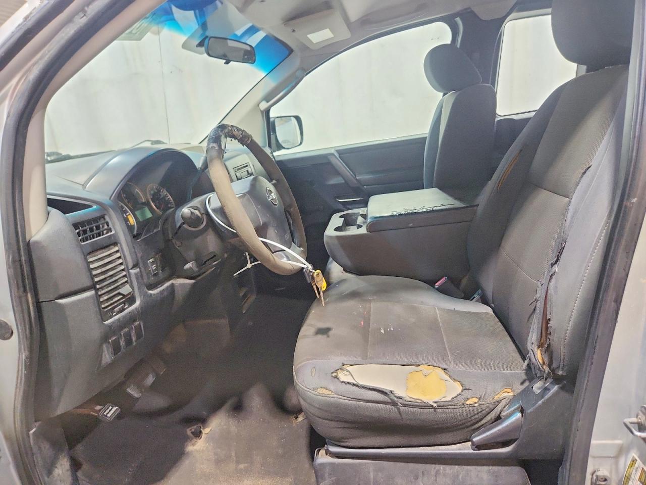 2008 Nissan Titan Xe Ffv Silver vin: 1N6BA06AX8N338345