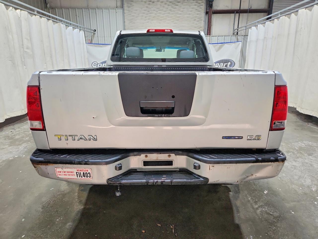 2008 Nissan Titan Xe Ffv Silver vin: 1N6BA06AX8N338345