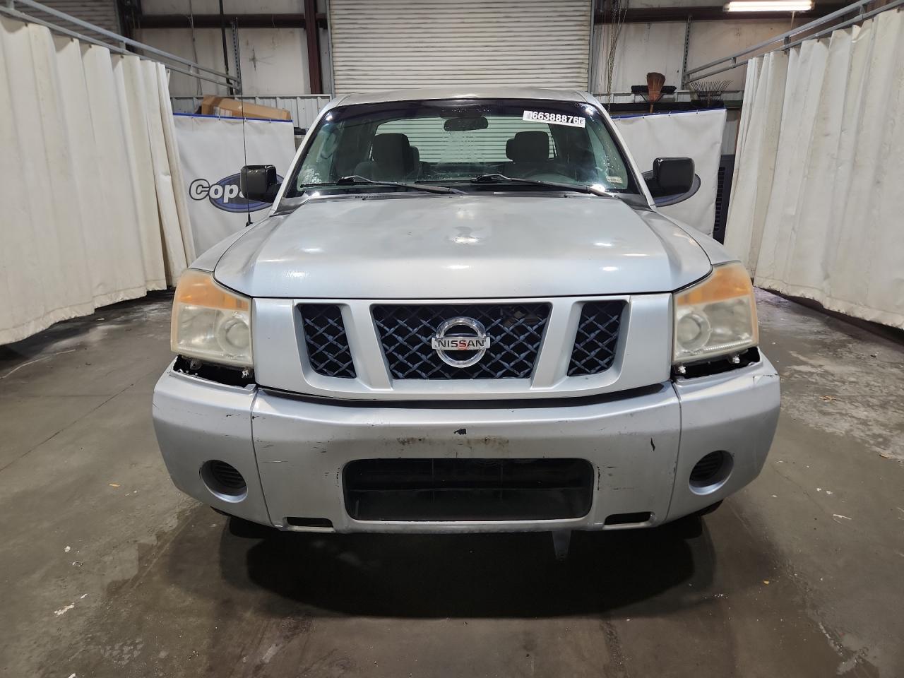2008 Nissan Titan Xe Ffv Silver vin: 1N6BA06AX8N338345 Damage: Front Bumper Reinforcement, Broken, Replacement Required