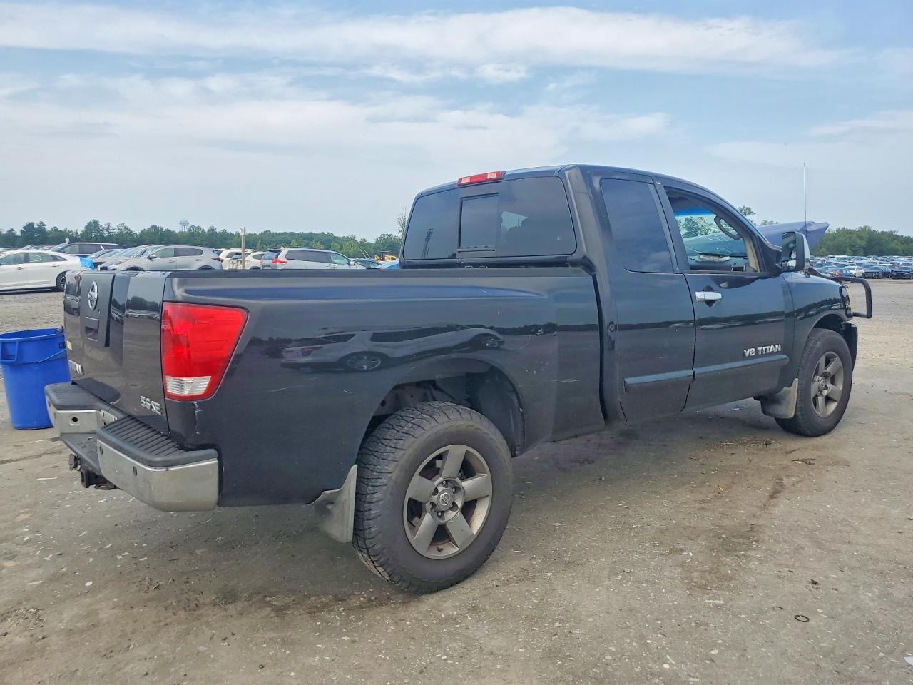 2005 Nissan Titan Xe Black vin: 1N6BA06B05N524545