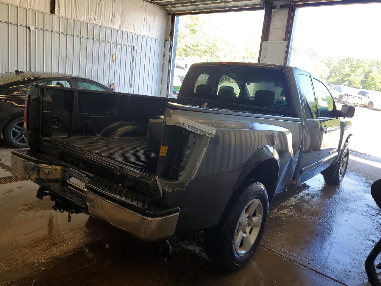 2005 Nissan Titan Xe Gray vin: 1N6BA06B05N574541