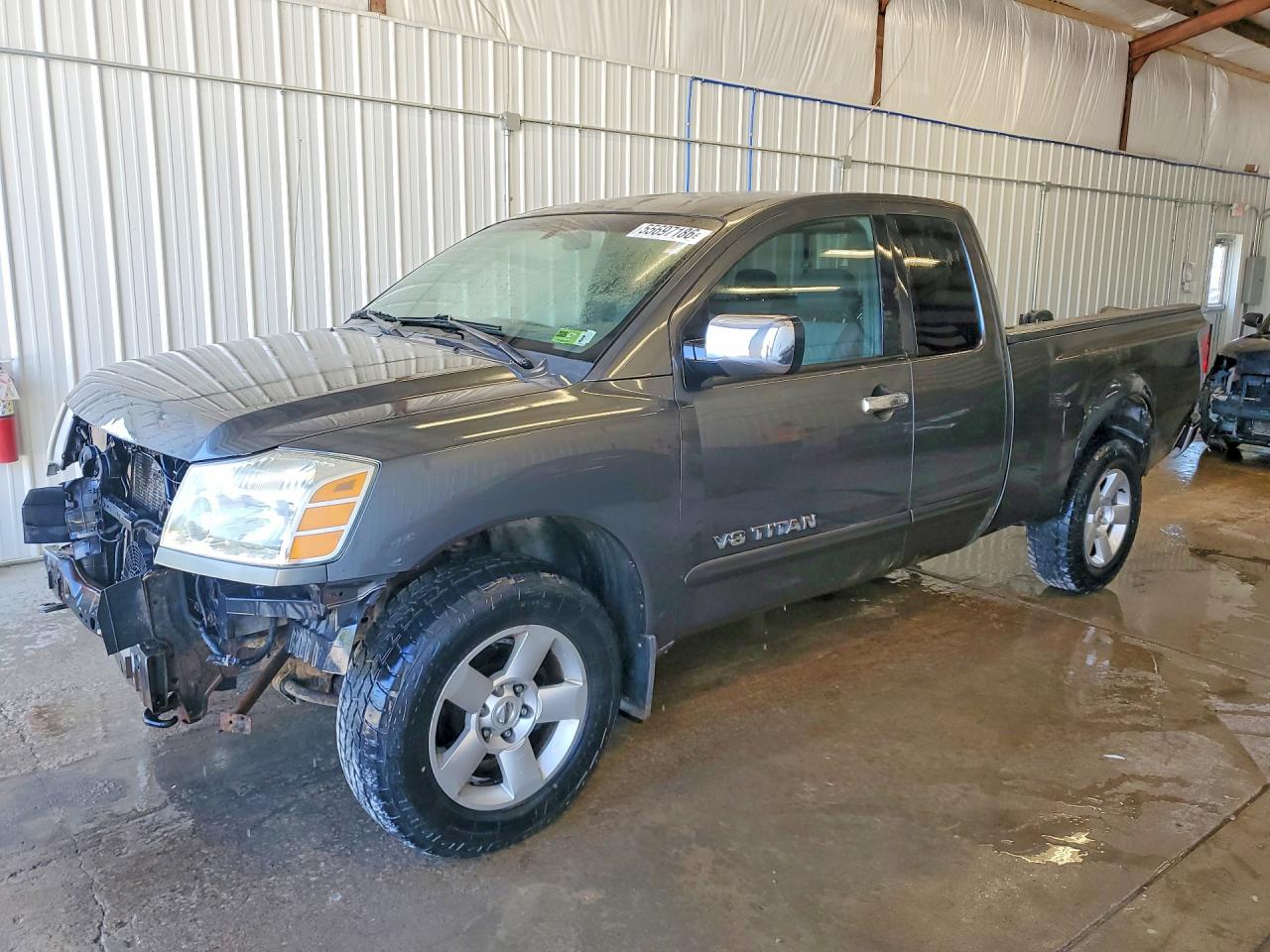 2005 Nissan Titan Xe Gray vin: 1N6BA06B05N574541