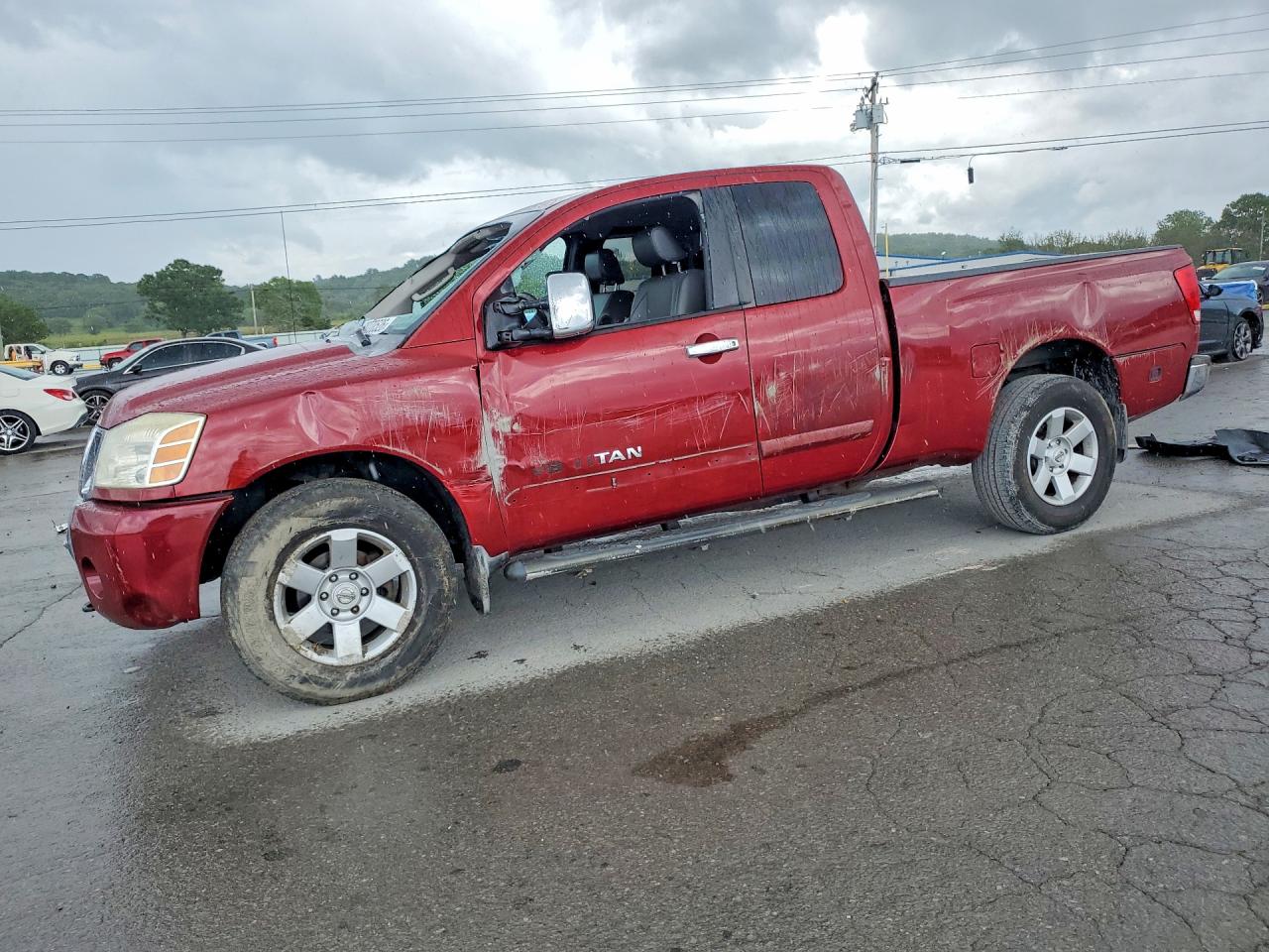 2006 Nissan Titan Xe Ffv Maroon vin: 1N6BA06B46N505109