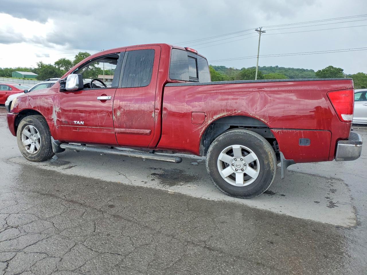 2006 Nissan Titan Xe Ffv Maroon vin: 1N6BA06B46N505109