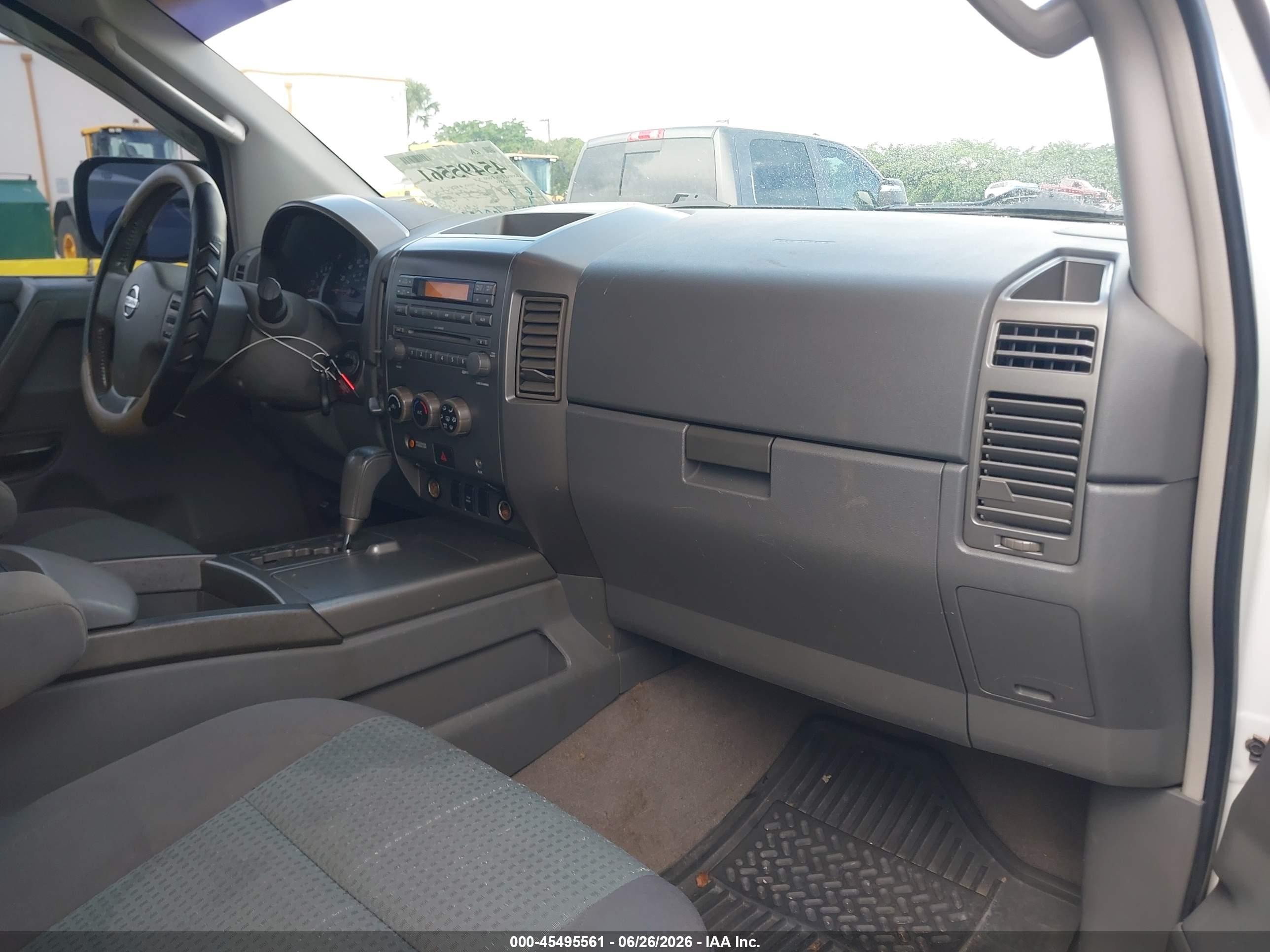 2005 Nissan Titan Se White vin: 1N6BA06B55N524086