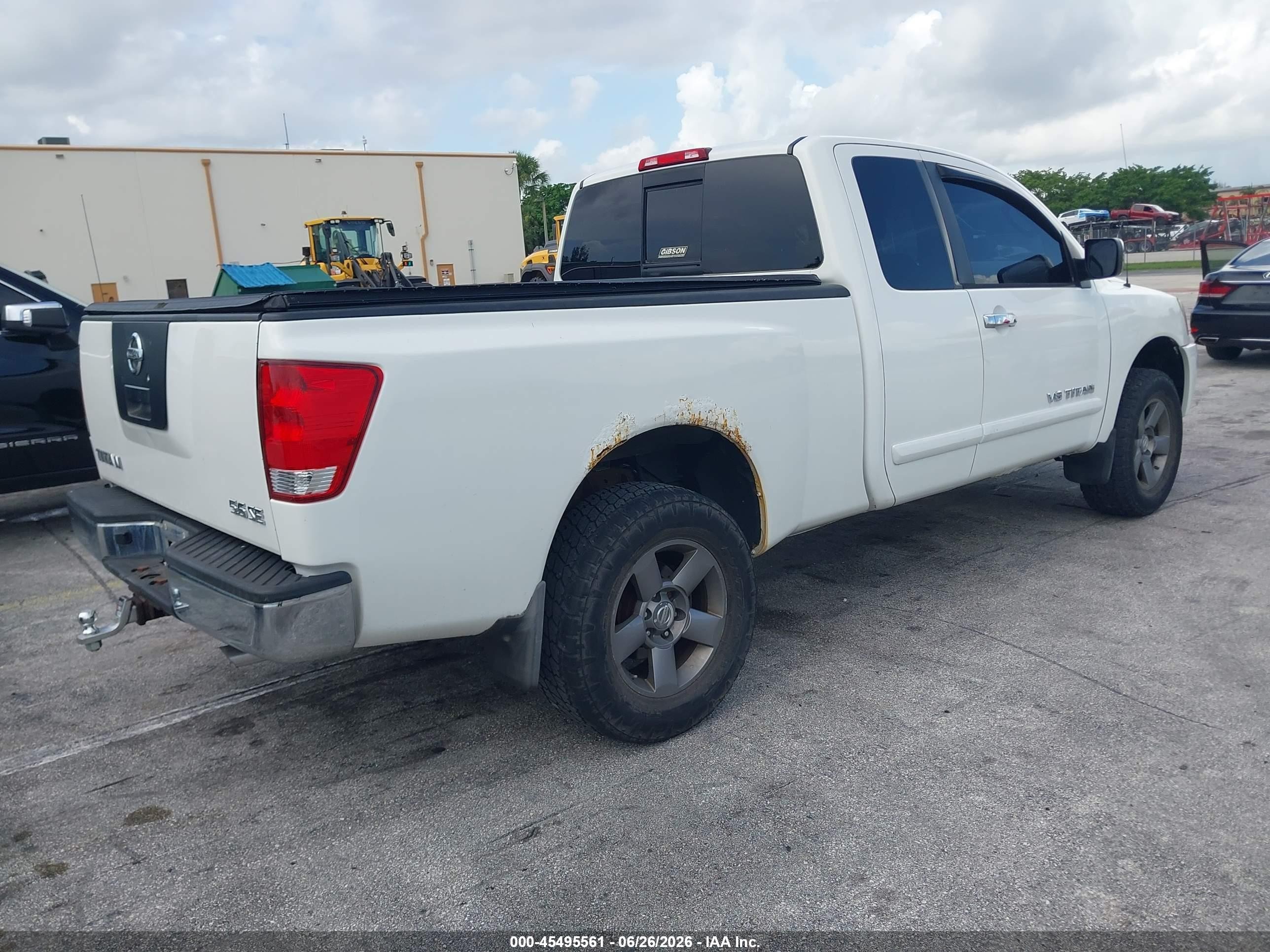 2005 Nissan Titan Se White vin: 1N6BA06B55N524086