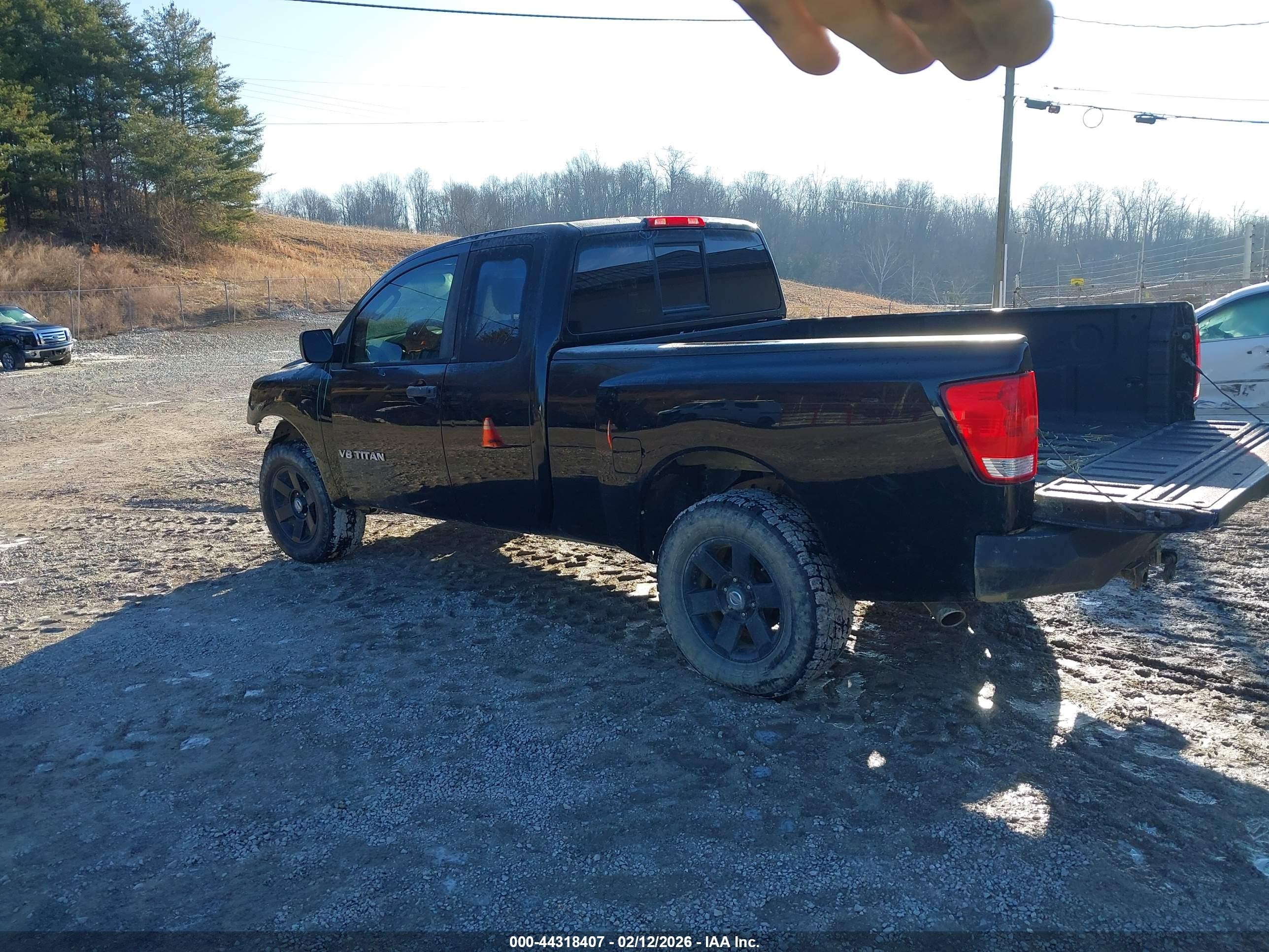 2005 Nissan Titan Xe Black vin: 1N6BA06B55N541762