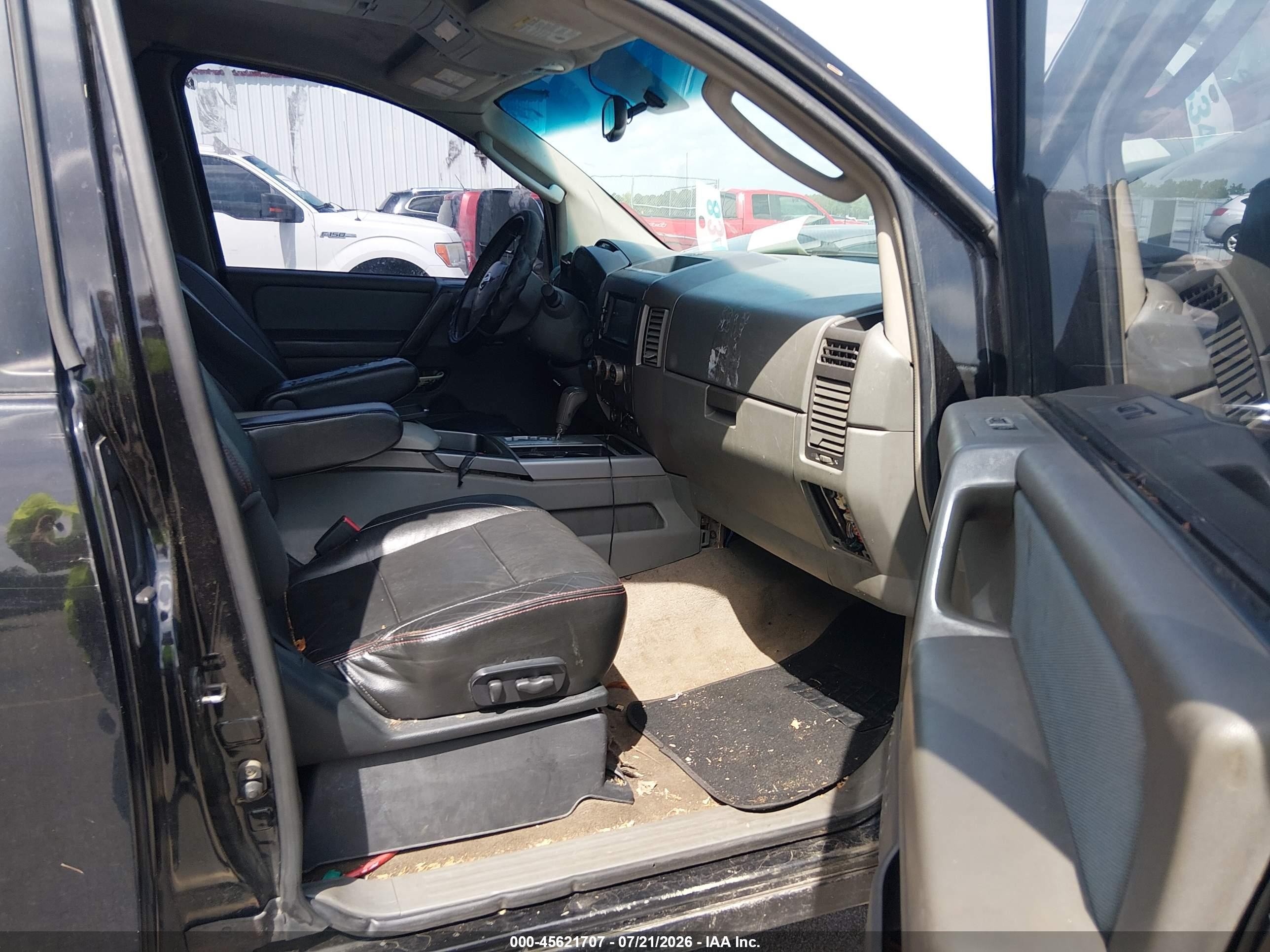 2005 Nissan Titan Se Черный vin: 1N6BA06B55N567617