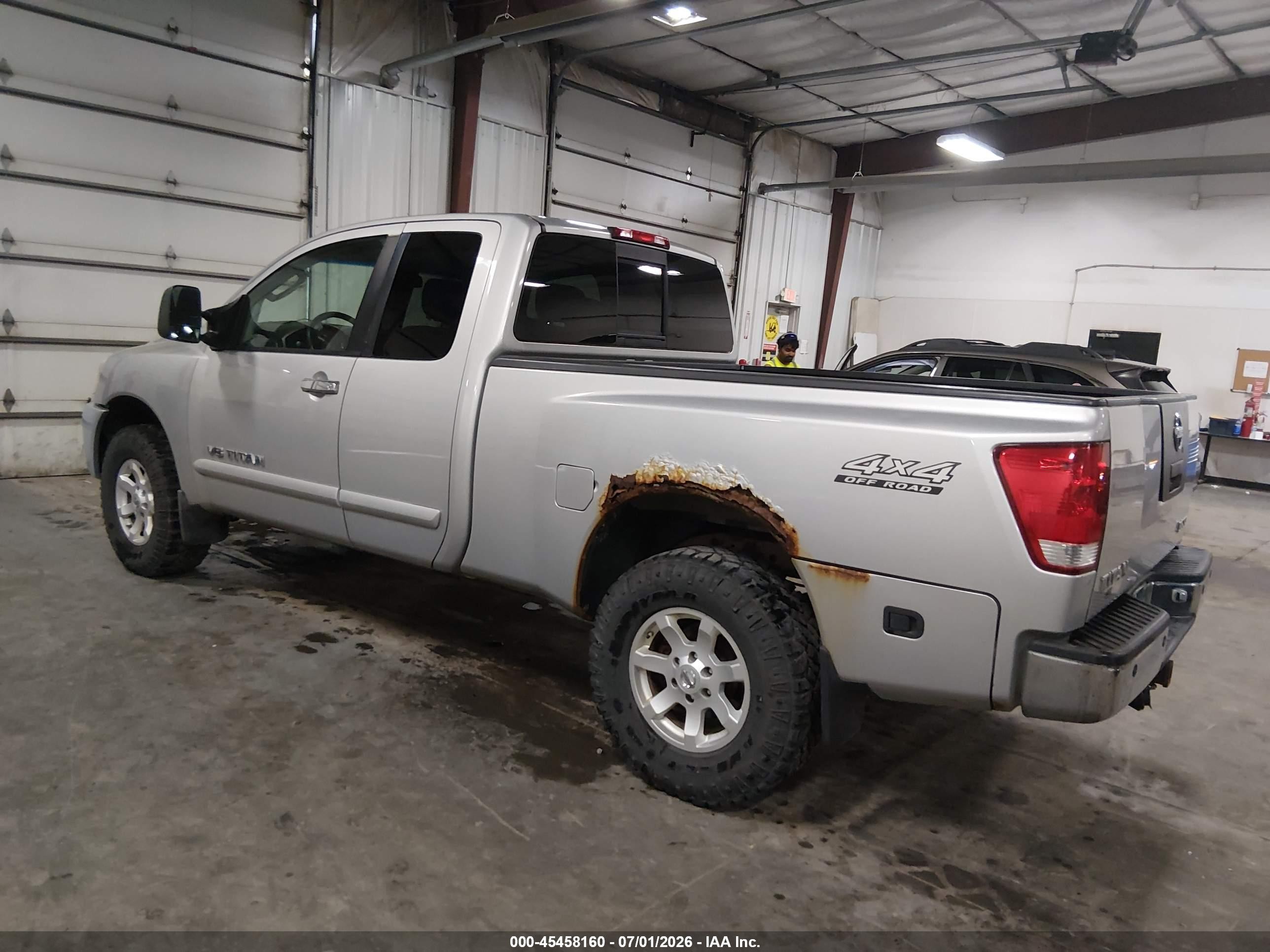 2006 Nissan Titan Se Silver vin: 1N6BA06B56N575475