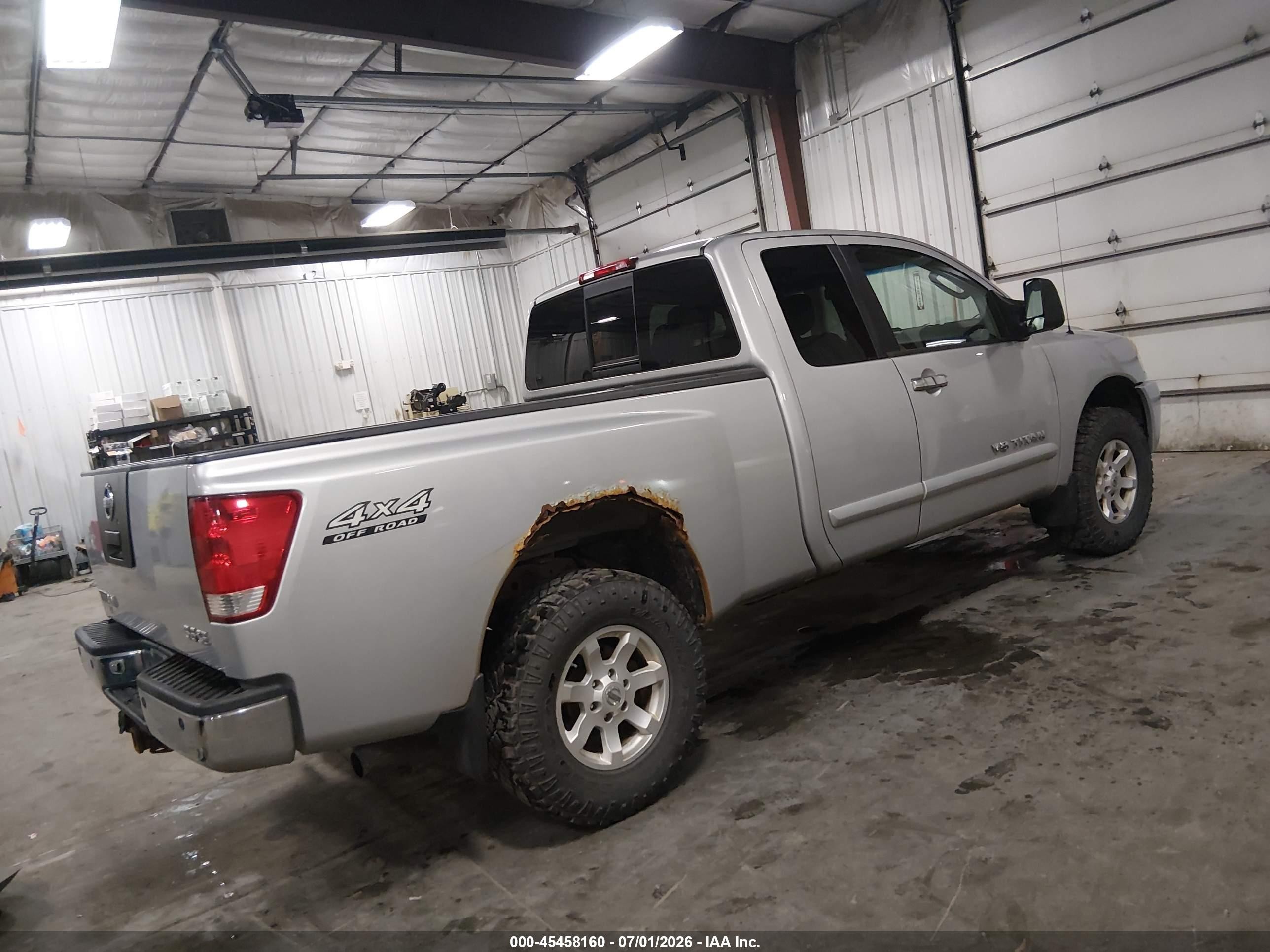2006 Nissan Titan Se Silver vin: 1N6BA06B56N575475