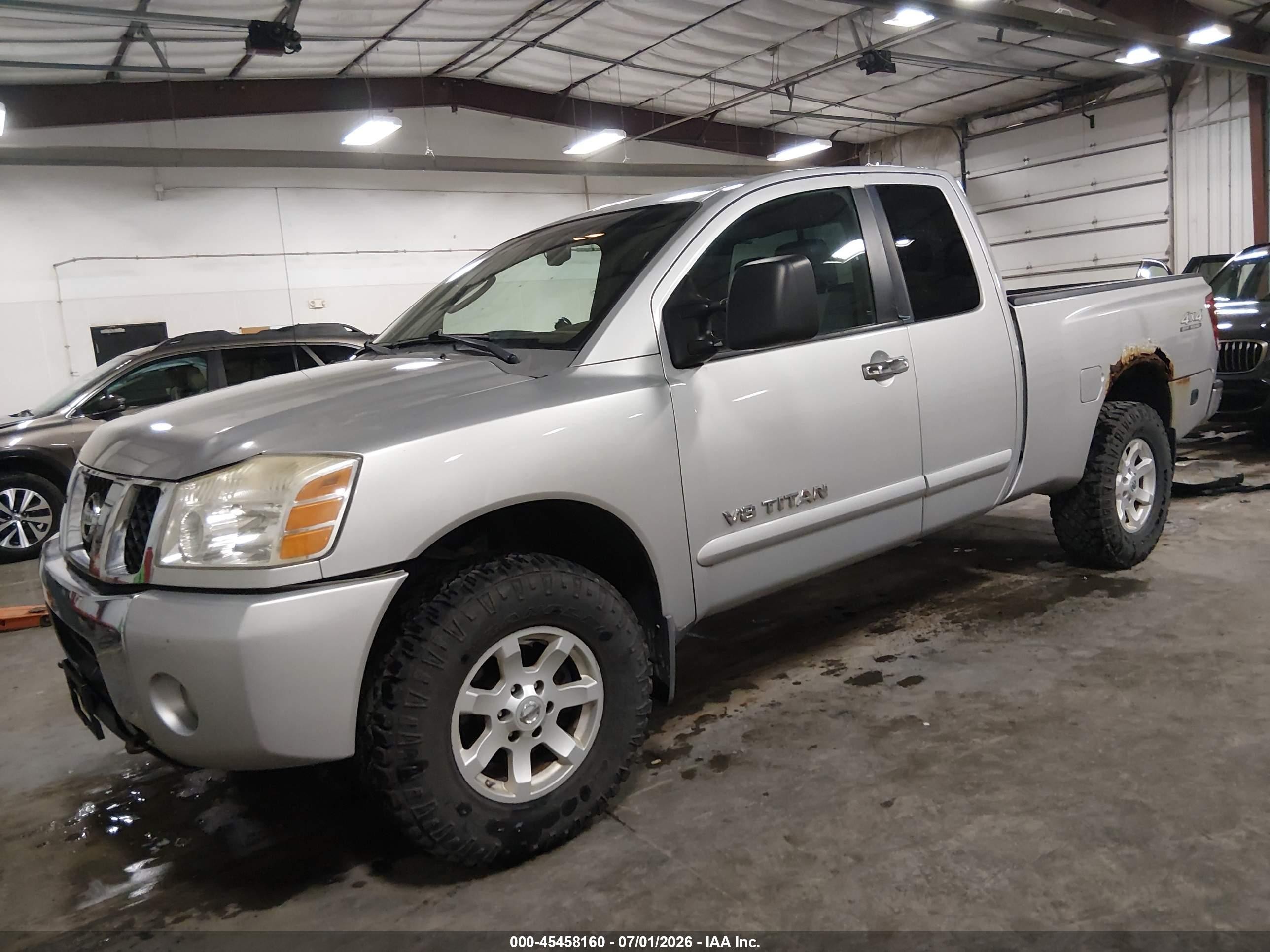 2006 Nissan Titan Se Silver vin: 1N6BA06B56N575475