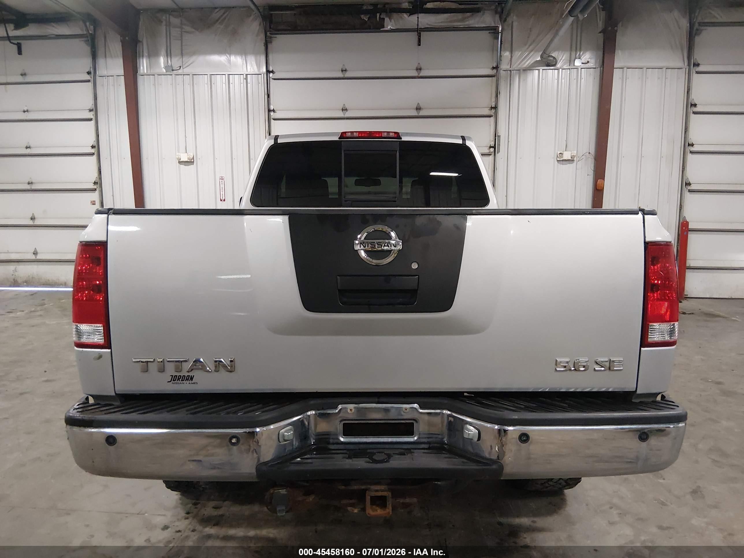 2006 Nissan Titan Se Silver vin: 1N6BA06B56N575475