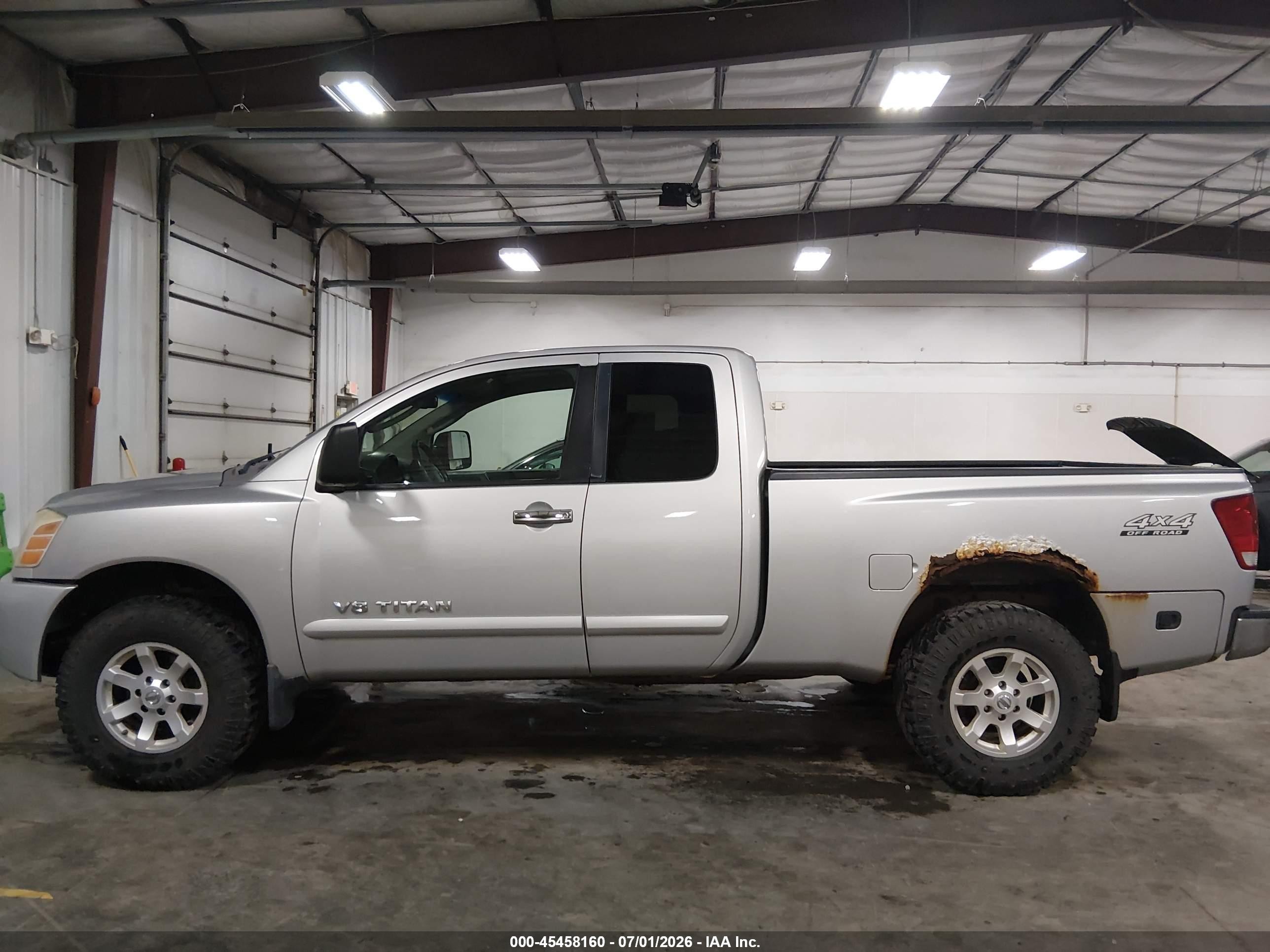 2006 Nissan Titan Se Silver vin: 1N6BA06B56N575475