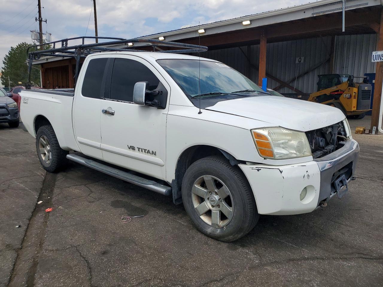 2005 Nissan Titan Xe White vin: 1N6BA06B85N550780