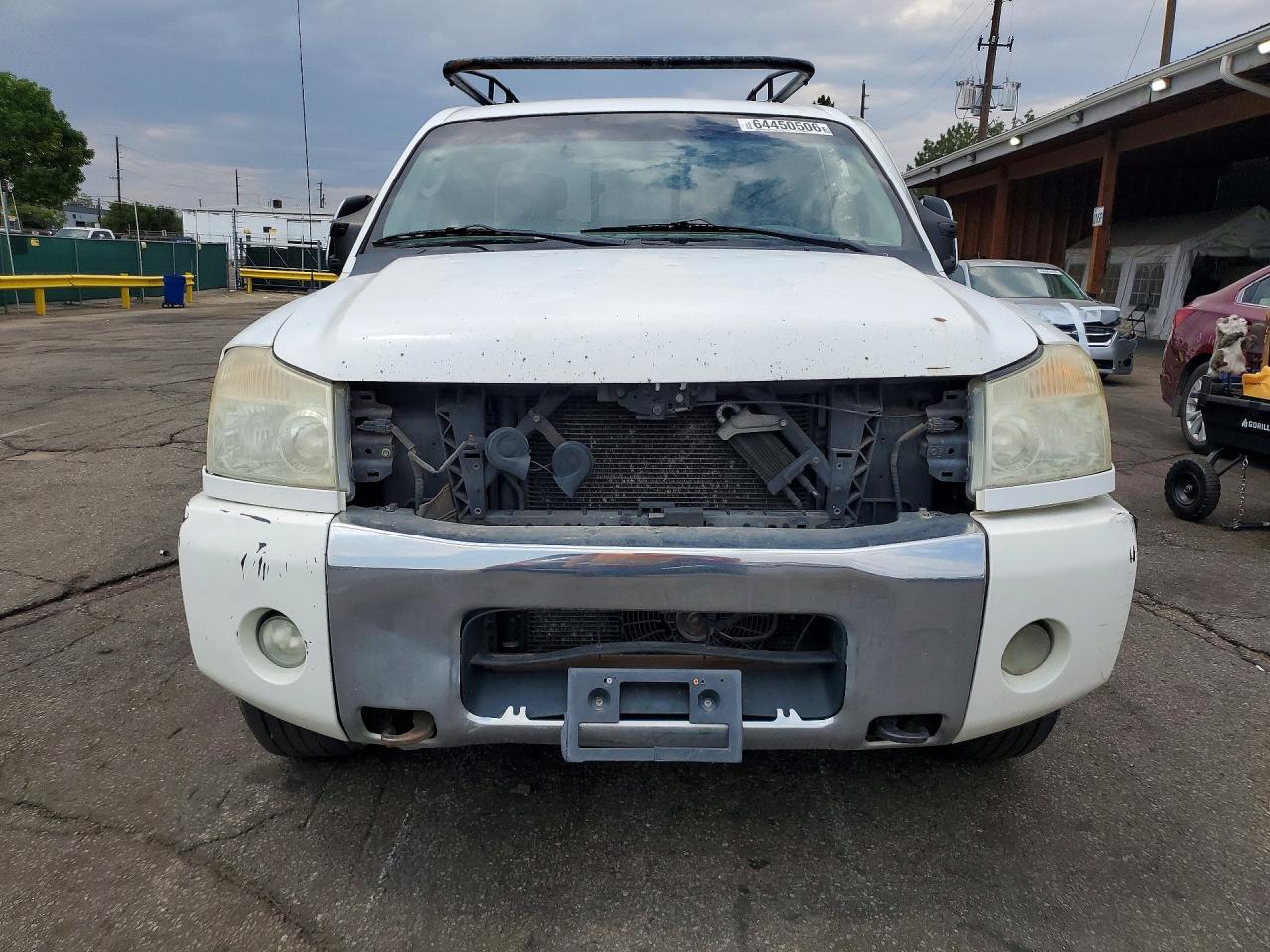 2005 Nissan Titan Xe White vin: 1N6BA06B85N550780