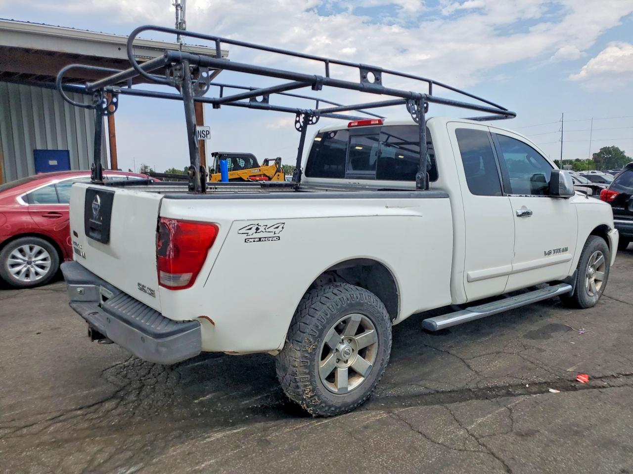 2005 Nissan Titan Xe White vin: 1N6BA06B85N550780