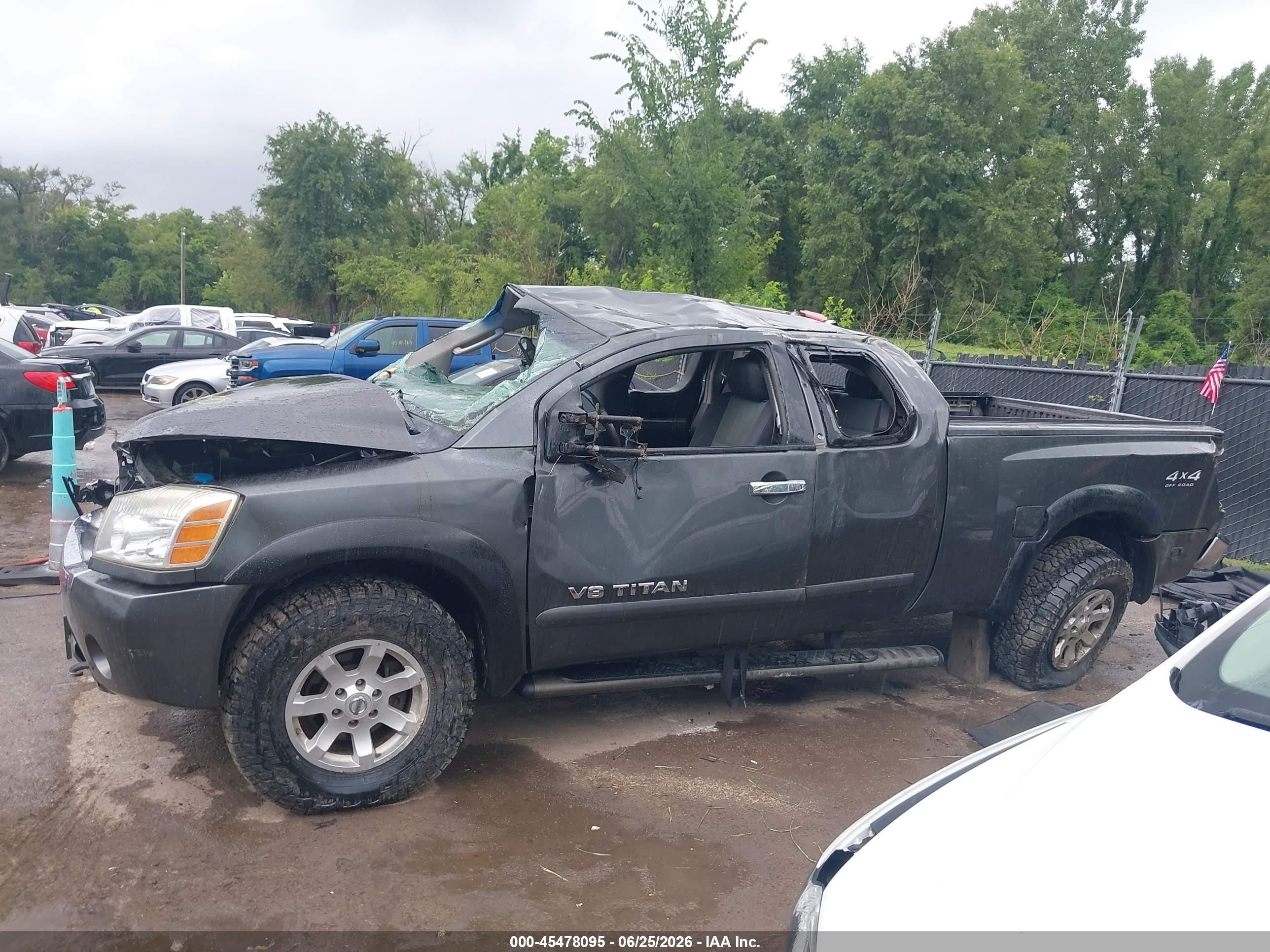 2005 Nissan Titan Se Gray vin: 1N6BA06BX5N536346