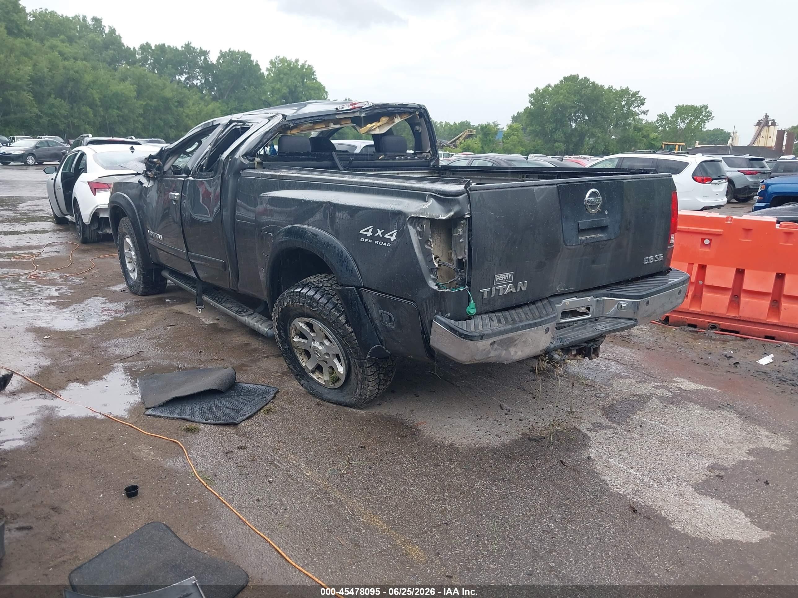 2005 Nissan Titan Se Gray vin: 1N6BA06BX5N536346