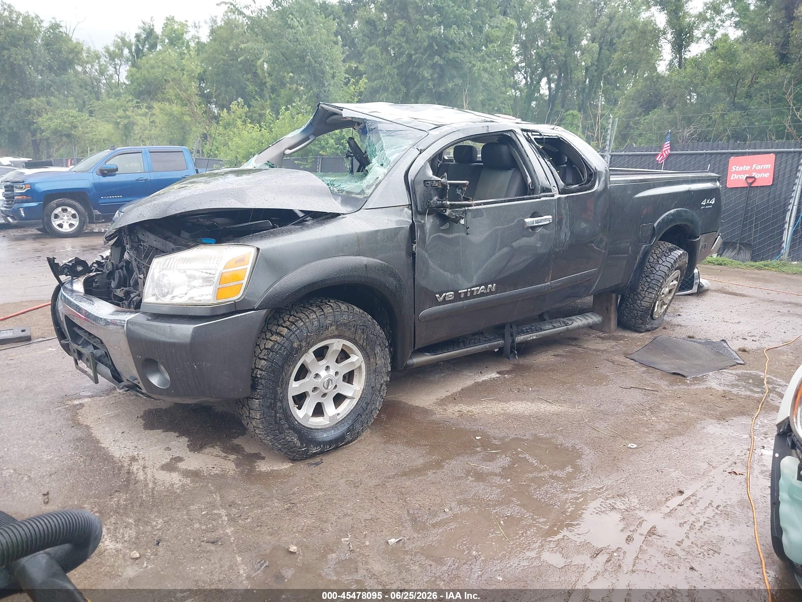 2005 Nissan Titan Se Gray vin: 1N6BA06BX5N536346