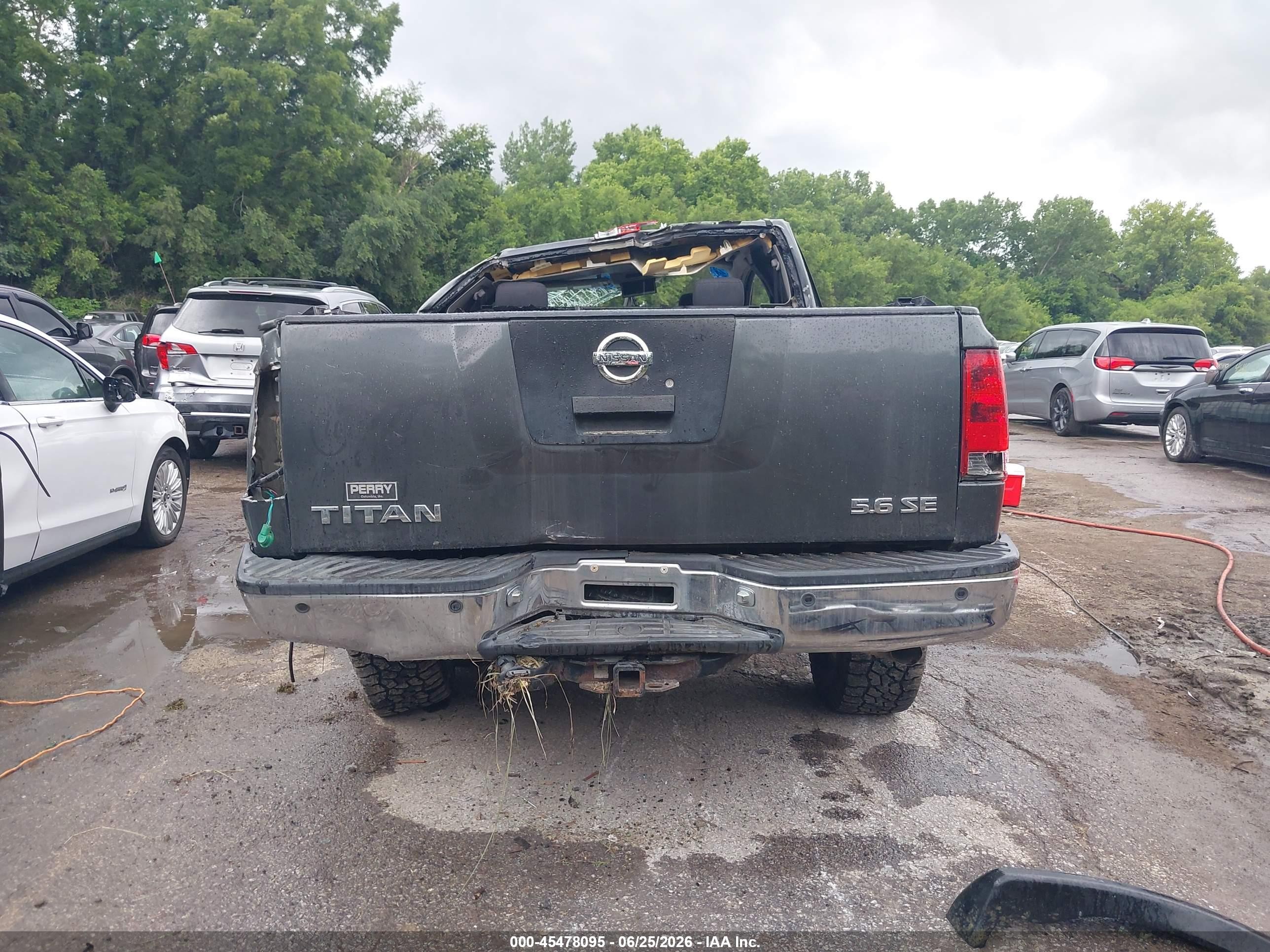 2005 Nissan Titan Se Gray vin: 1N6BA06BX5N536346