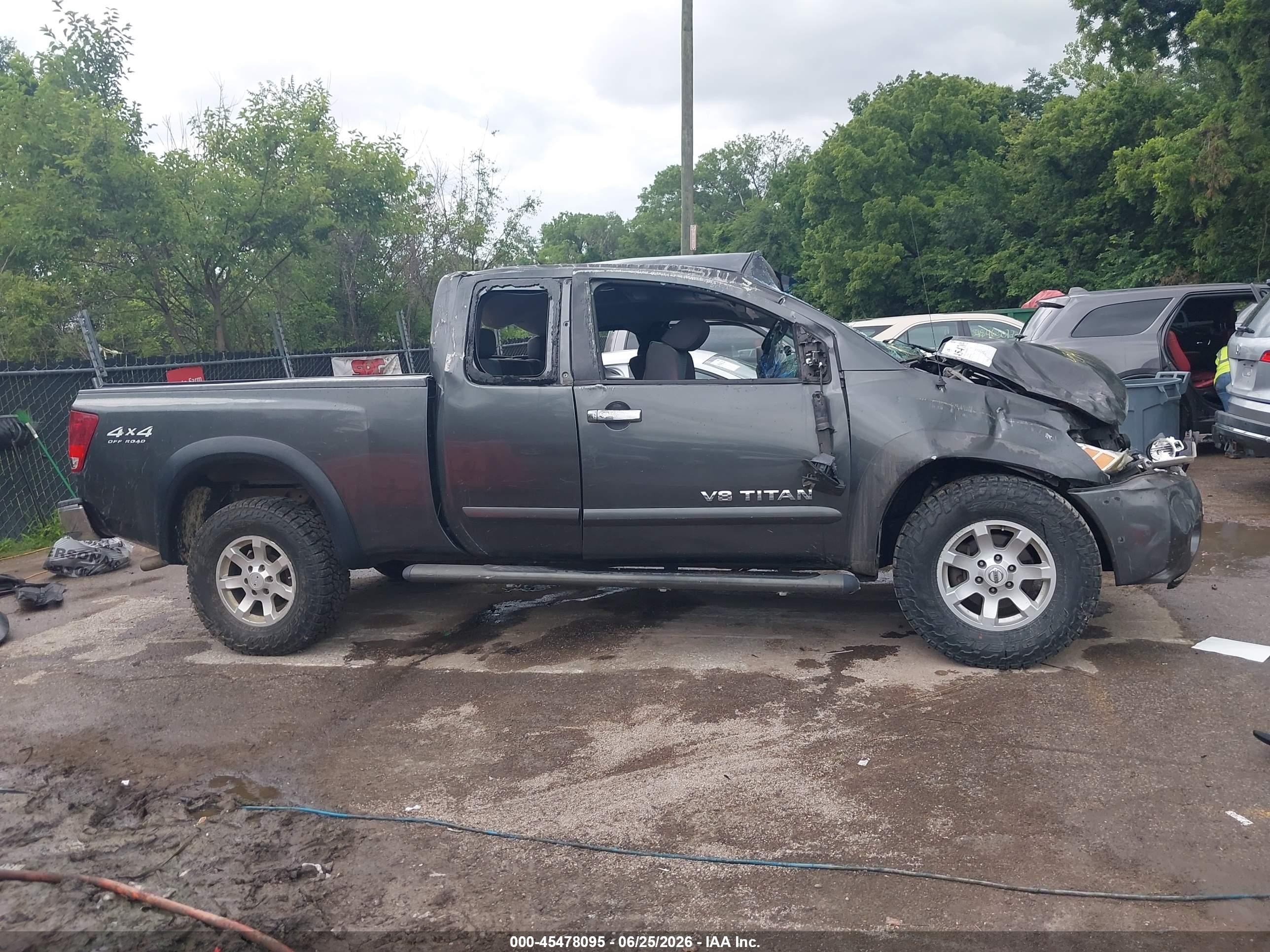 2005 Nissan Titan Se Gray vin: 1N6BA06BX5N536346