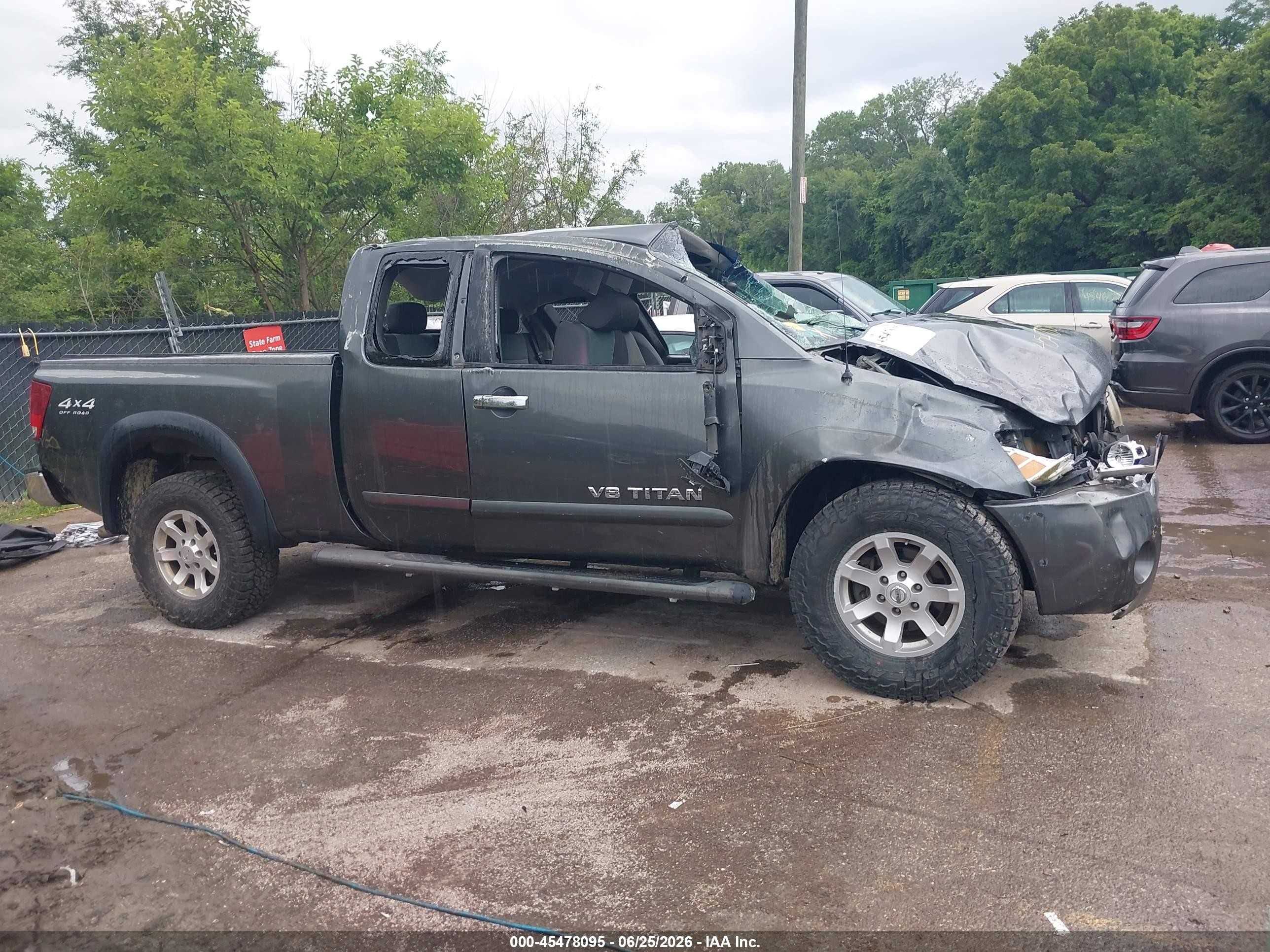 2005 Nissan Titan Se Gray vin: 1N6BA06BX5N536346