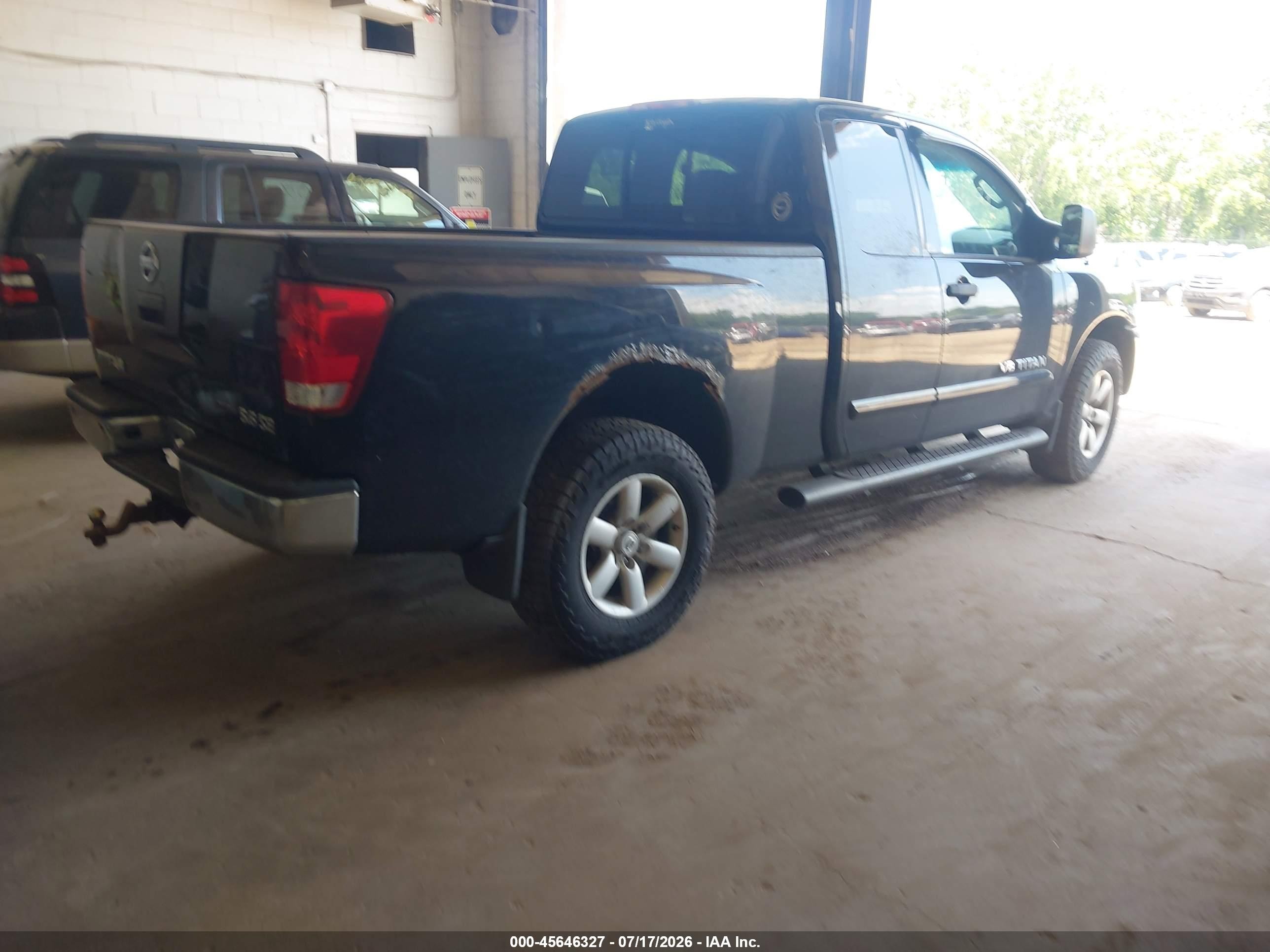 2009 Nissan Titan Se Black vin: 1N6BA06C69N307371