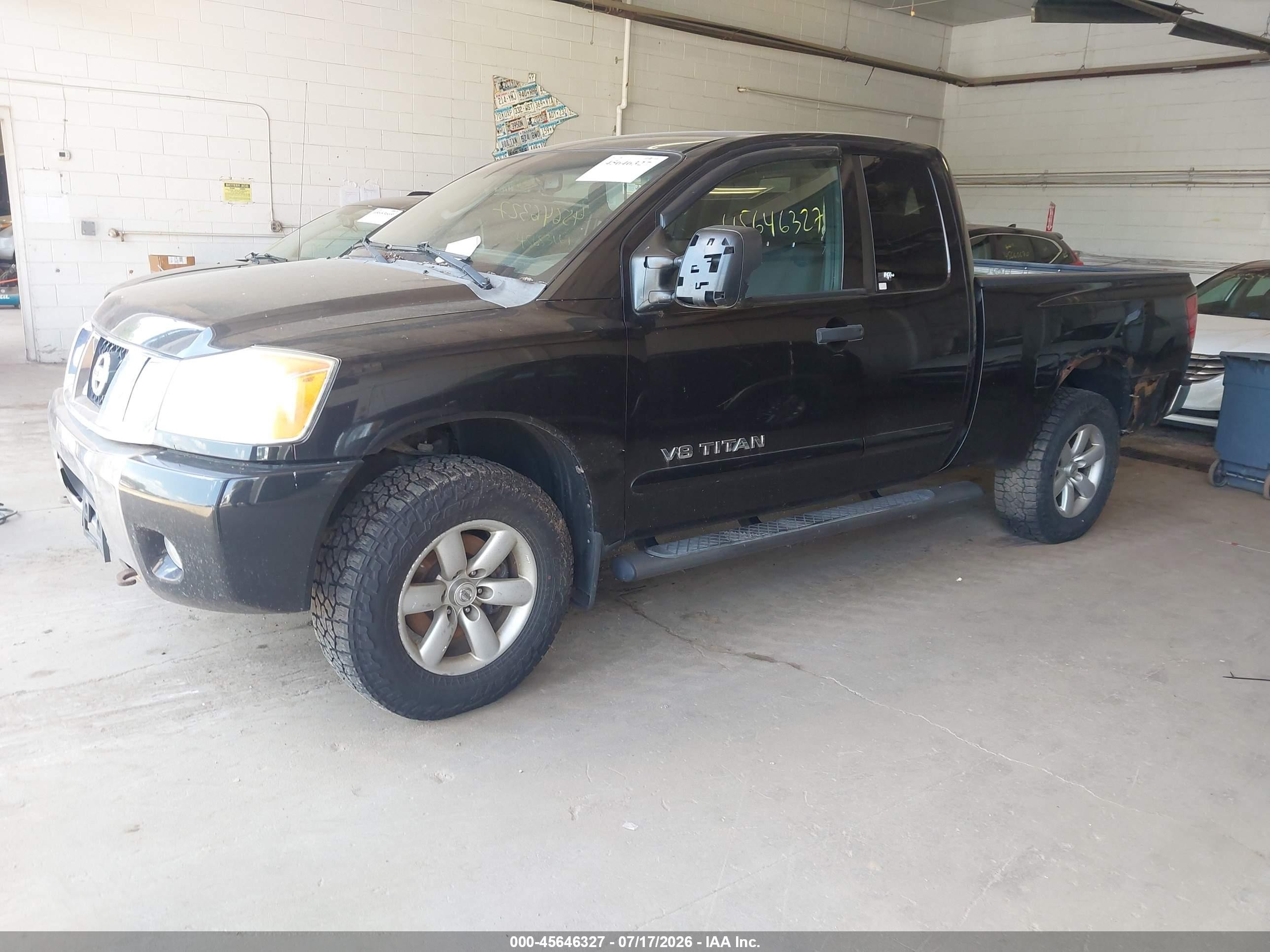 2009 Nissan Titan Se Black vin: 1N6BA06C69N307371