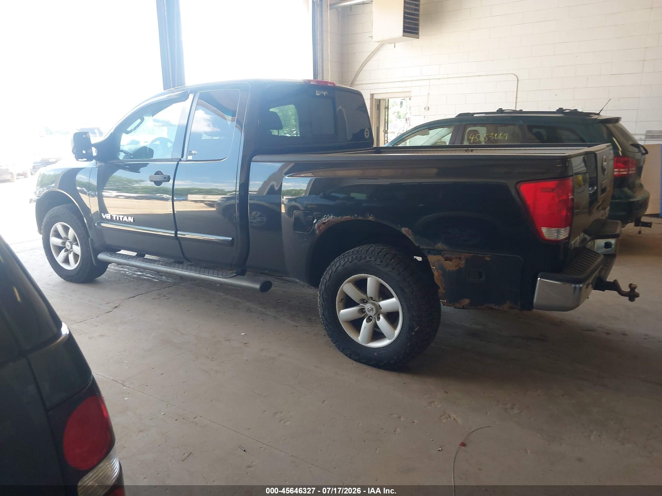 2009 Nissan Titan Se Black vin: 1N6BA06C69N307371