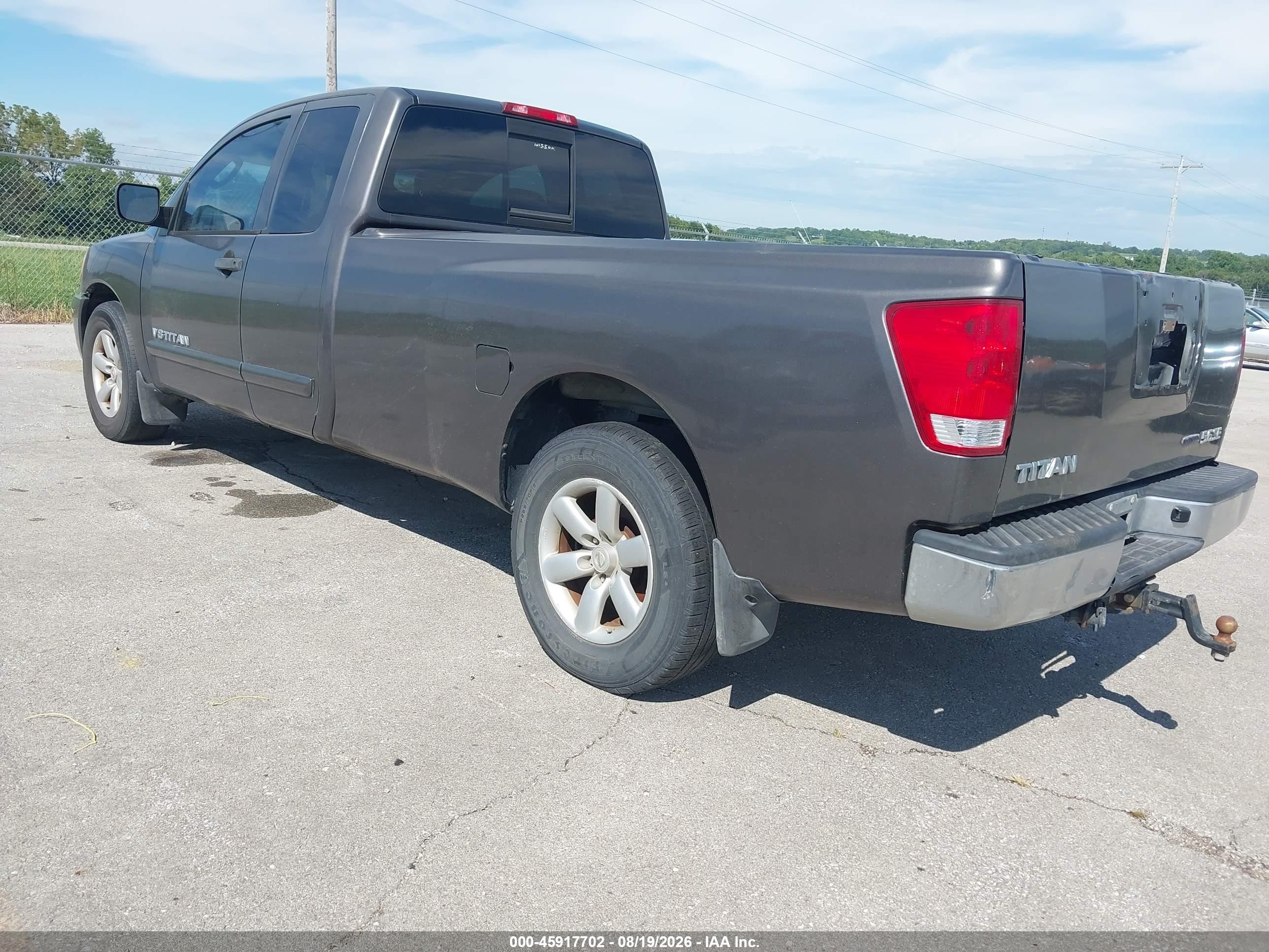 2008 Nissan Titan Se Gray vin: 1N6BA06E18N327852