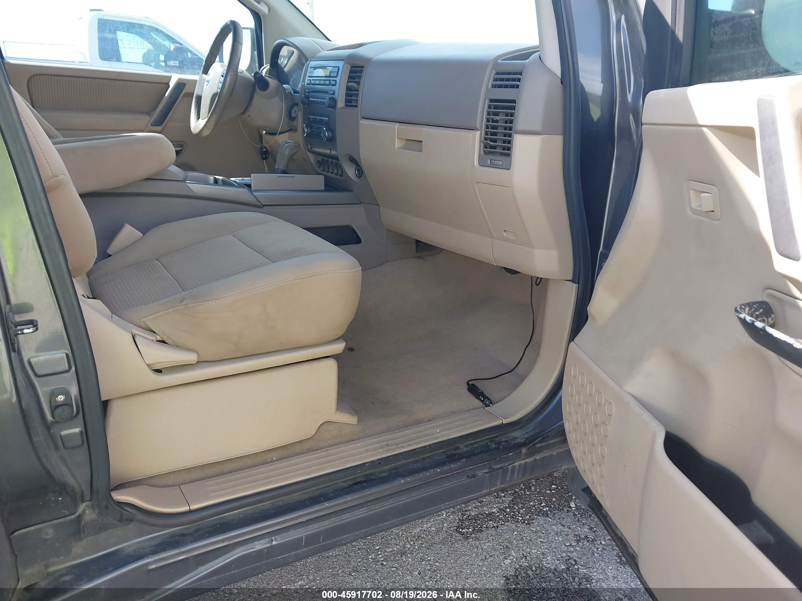 2008 Nissan Titan Se Gray vin: 1N6BA06E18N327852