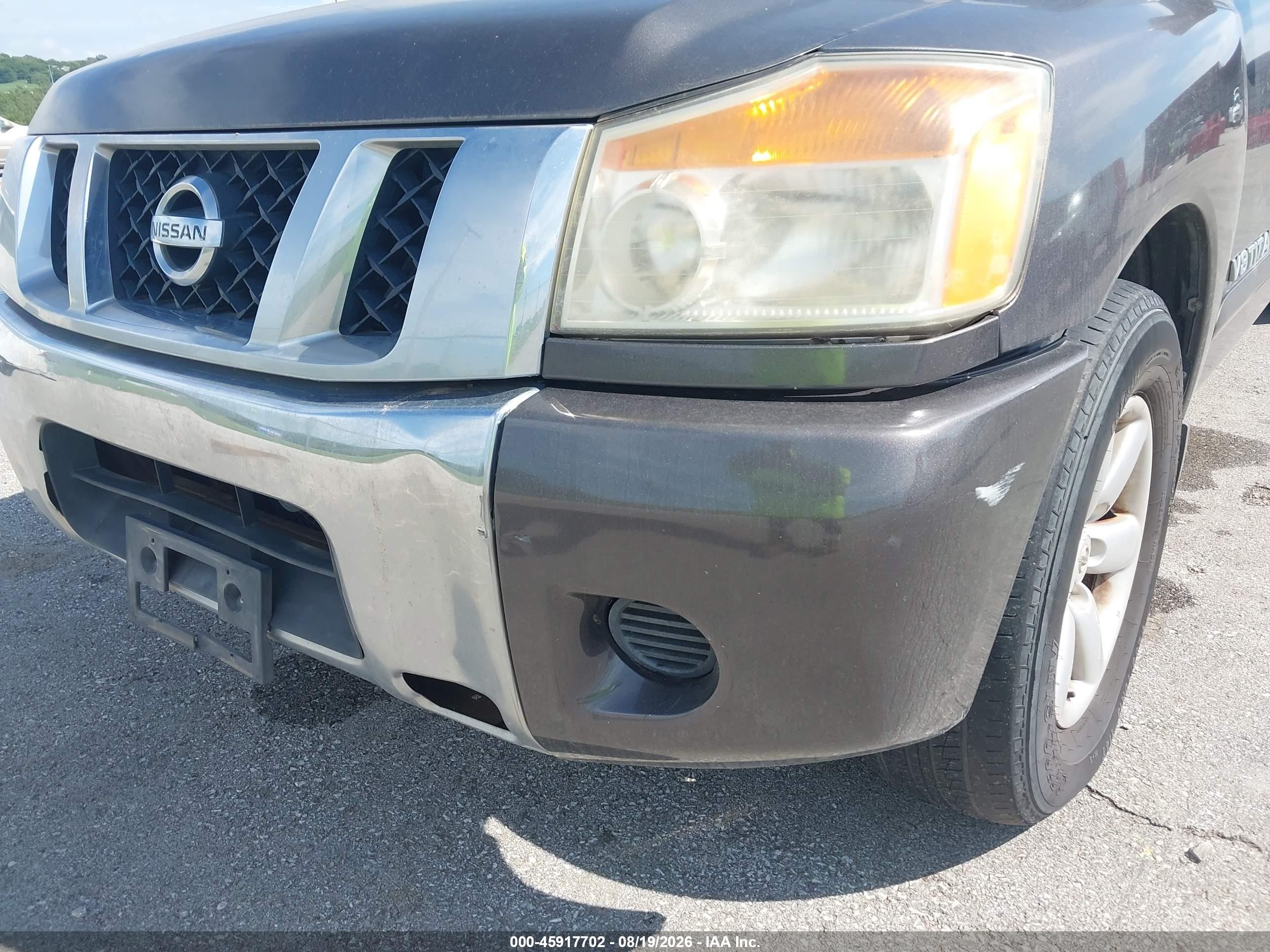 2008 Nissan Titan Se Gray vin: 1N6BA06E18N327852
