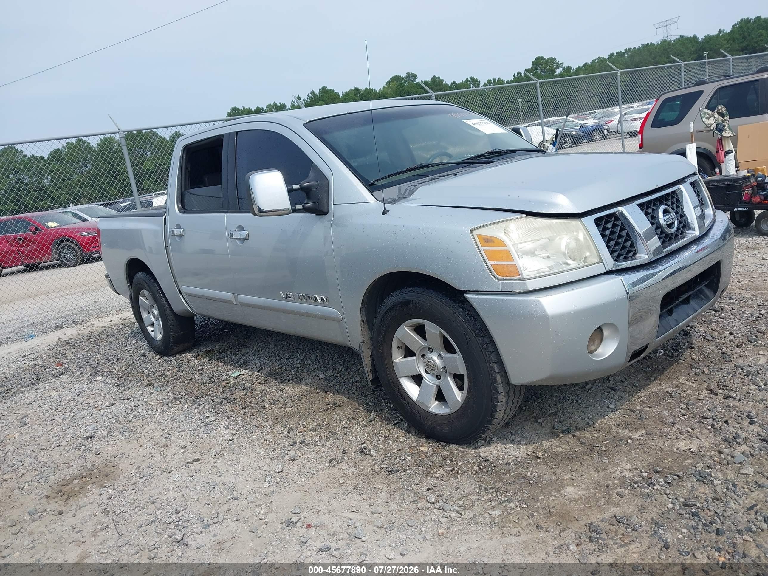 2005 Nissan Titan Le Gray vin: 1N6BA07A05N563318