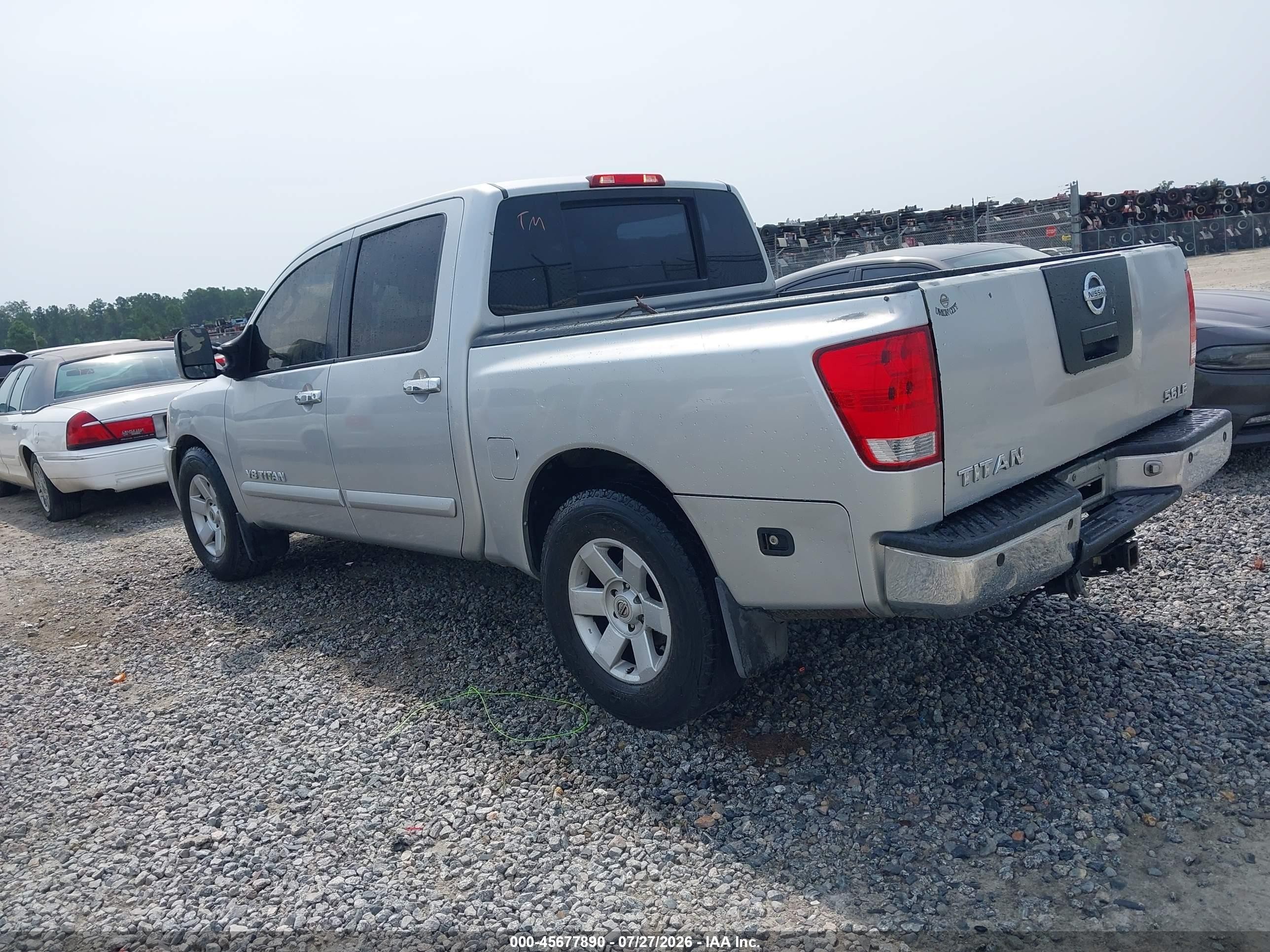 2005 Nissan Titan Le Gray vin: 1N6BA07A05N563318