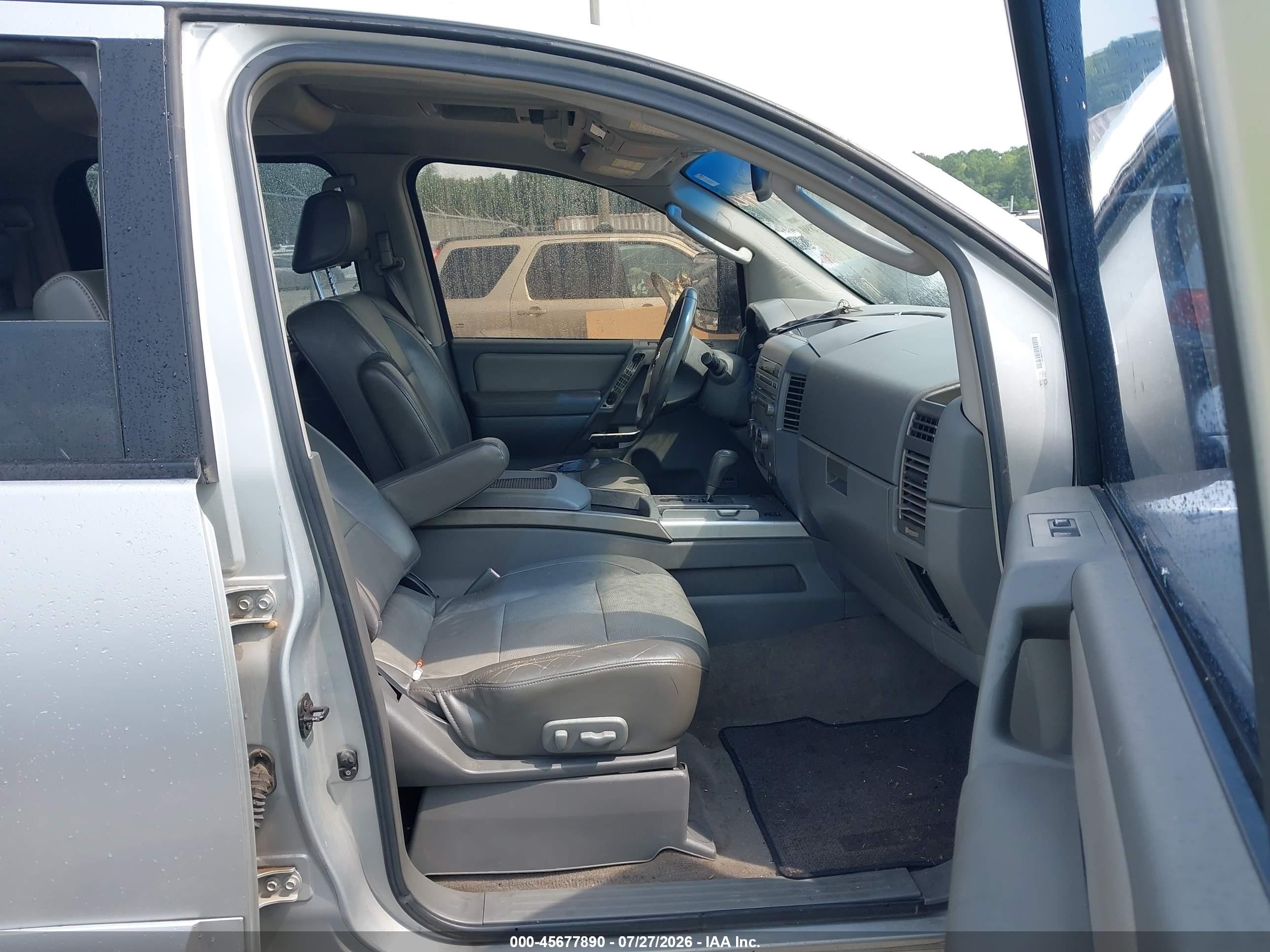 2005 Nissan Titan Le Gray vin: 1N6BA07A05N563318