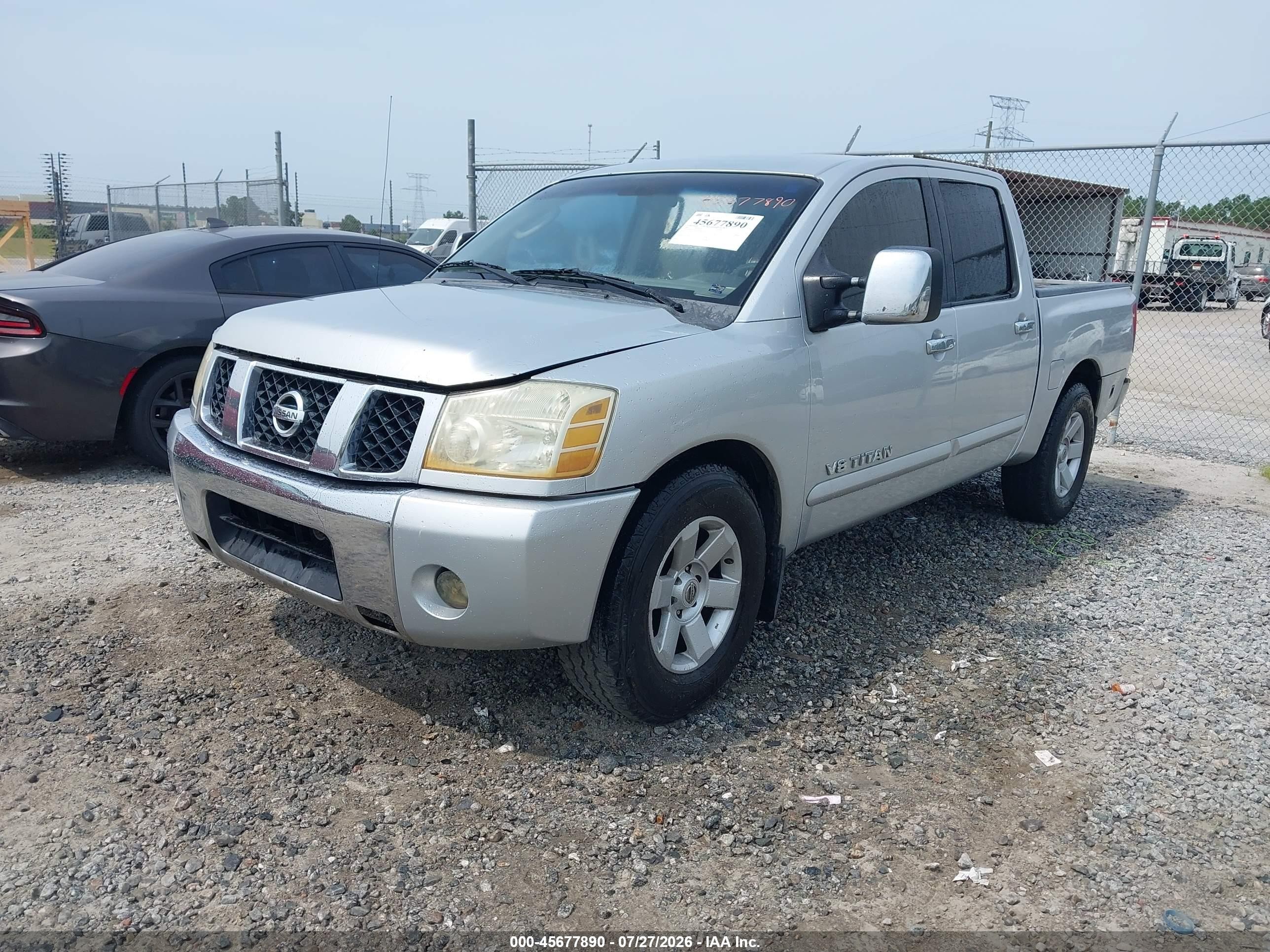 2005 Nissan Titan Le Gray vin: 1N6BA07A05N563318