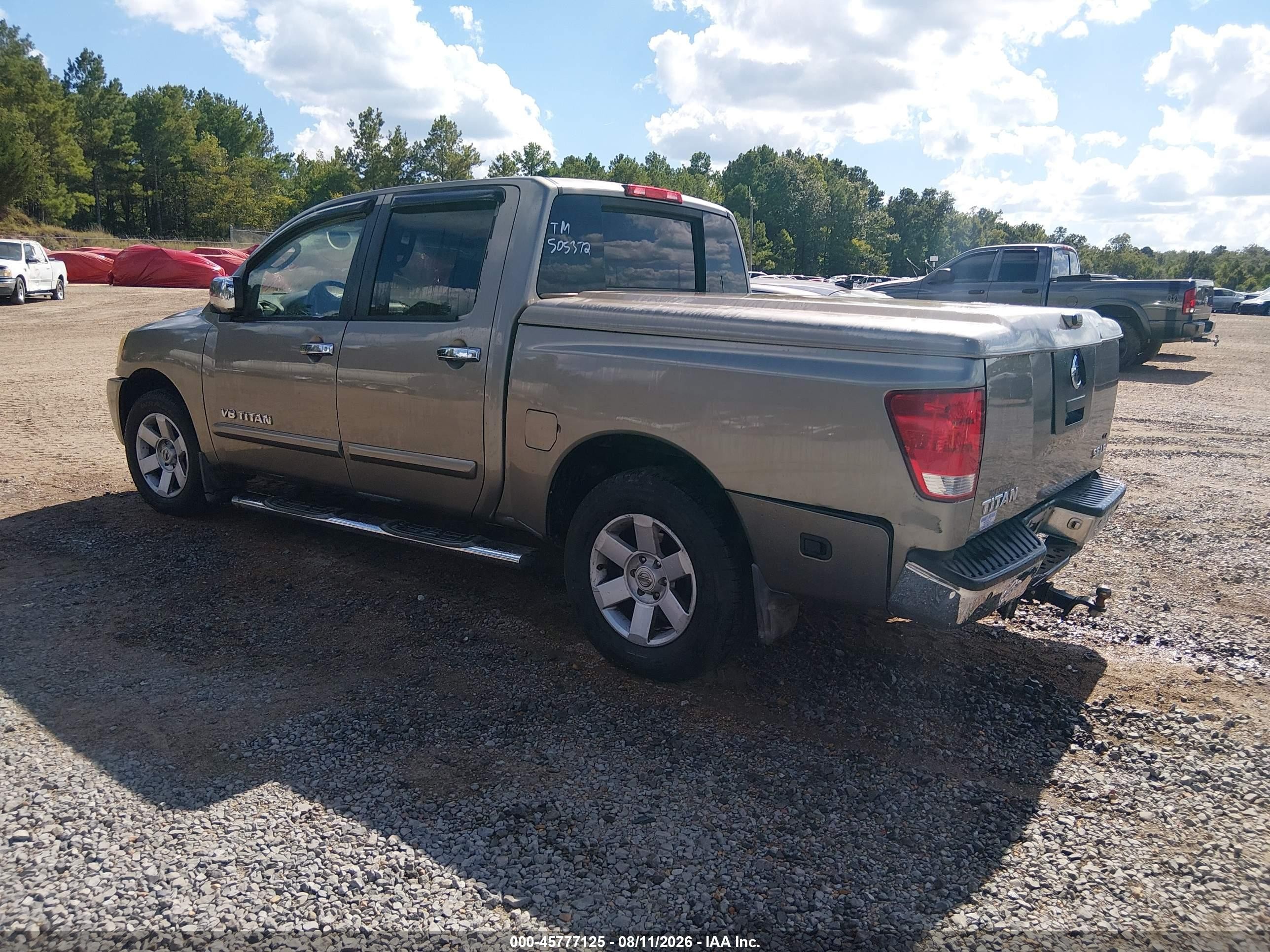 2006 Nissan Titan Le Silver vin: 1N6BA07A06N505372
