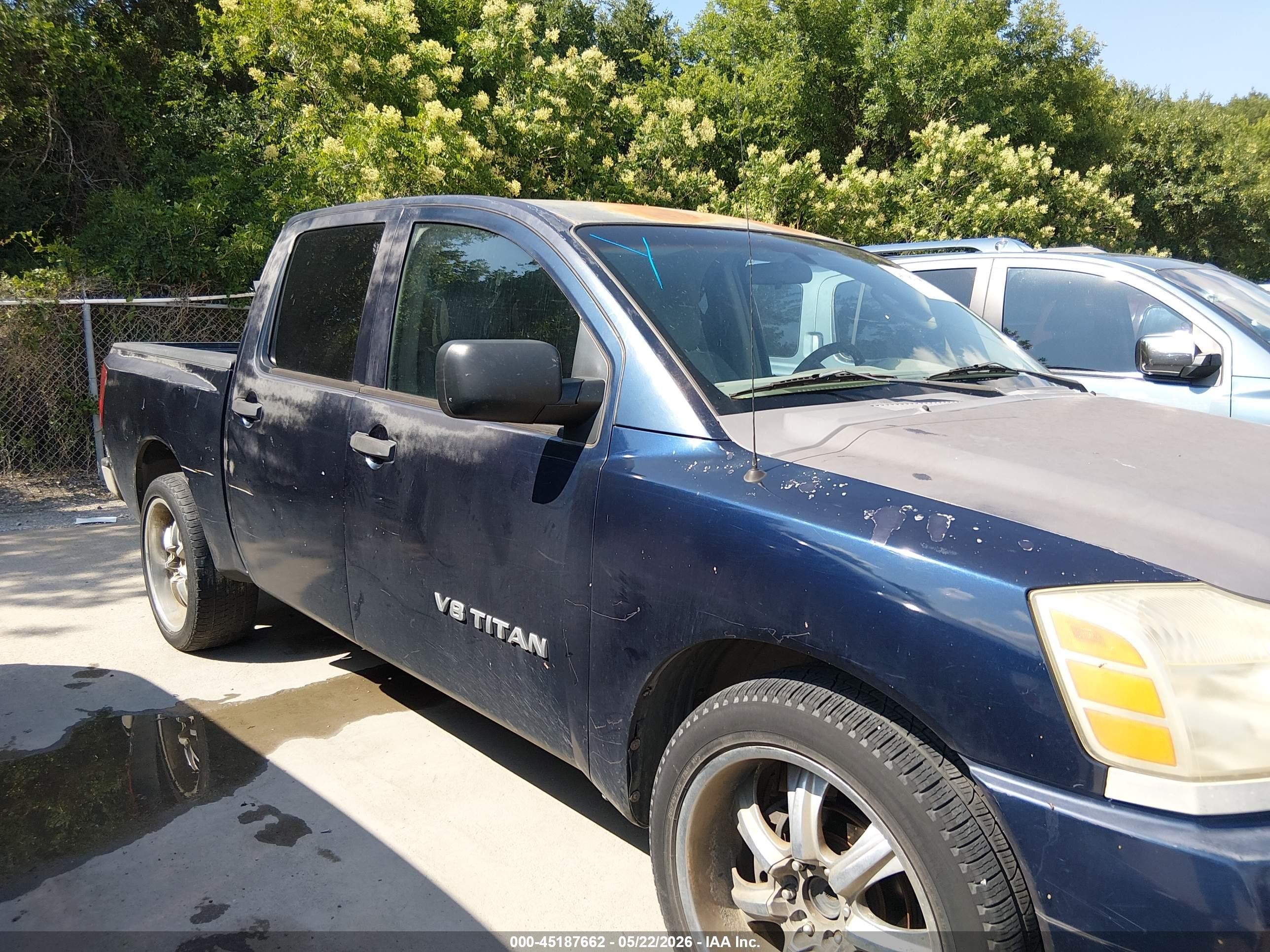 2006 Nissan Titan Xe Blue vin: 1N6BA07A06N570741