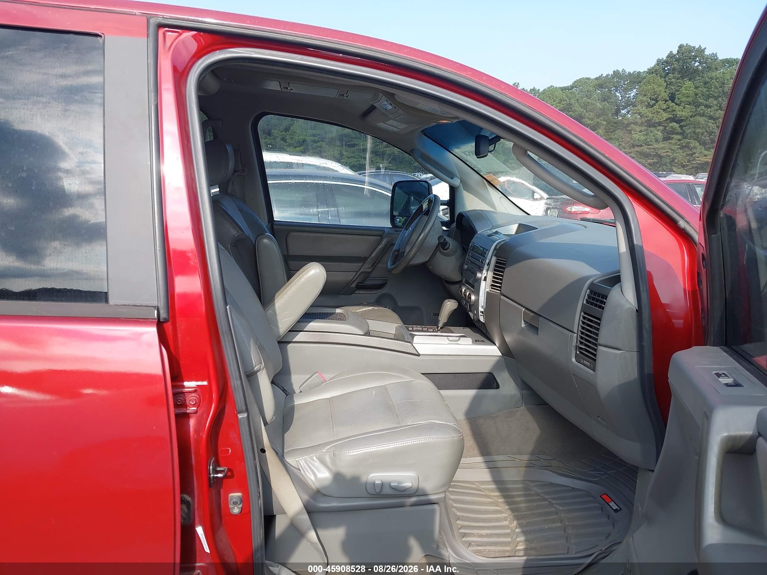 2007 Nissan Titan Le Red vin: 1N6BA07A07N212752