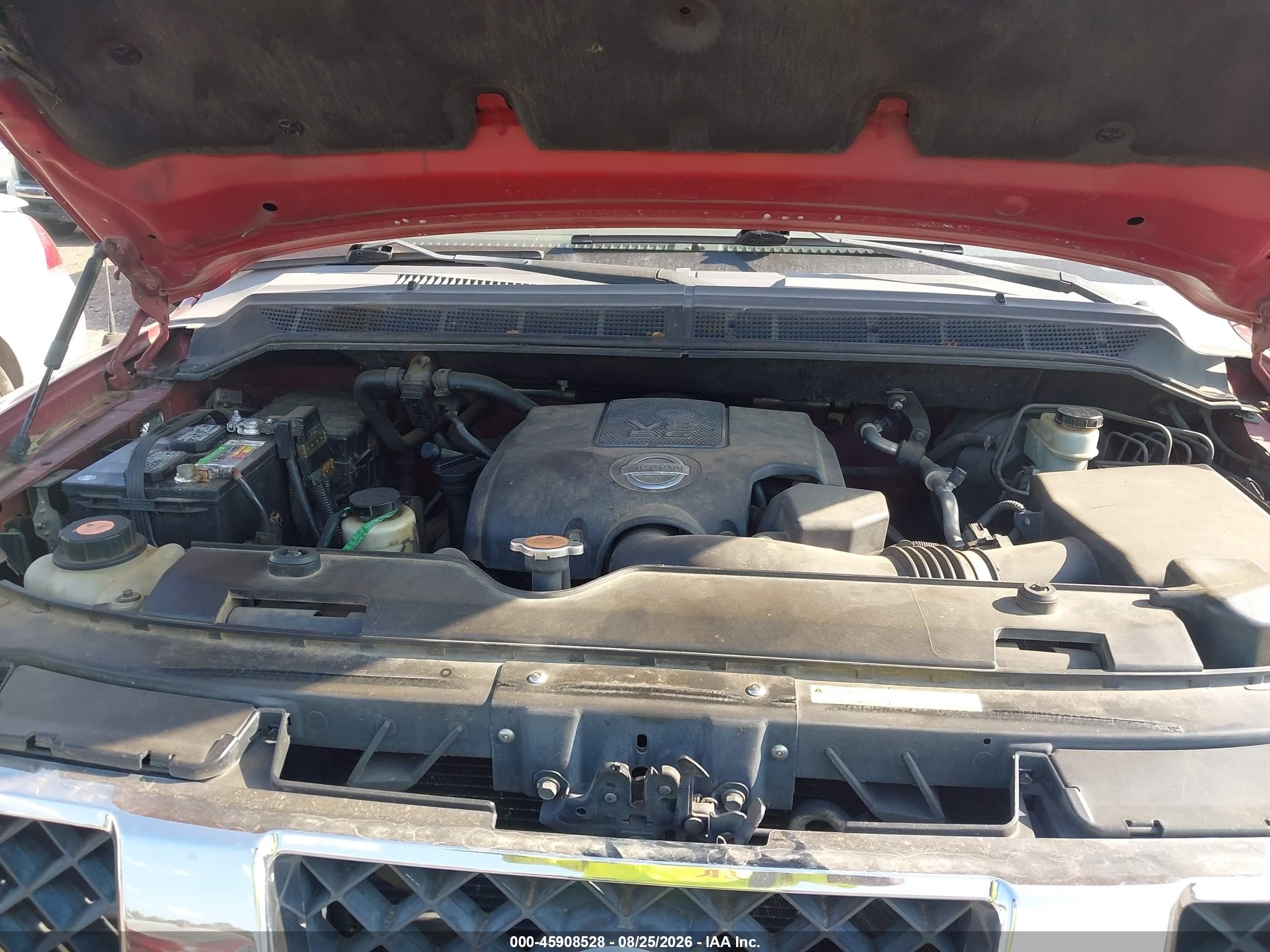 2007 Nissan Titan Le Red vin: 1N6BA07A07N212752