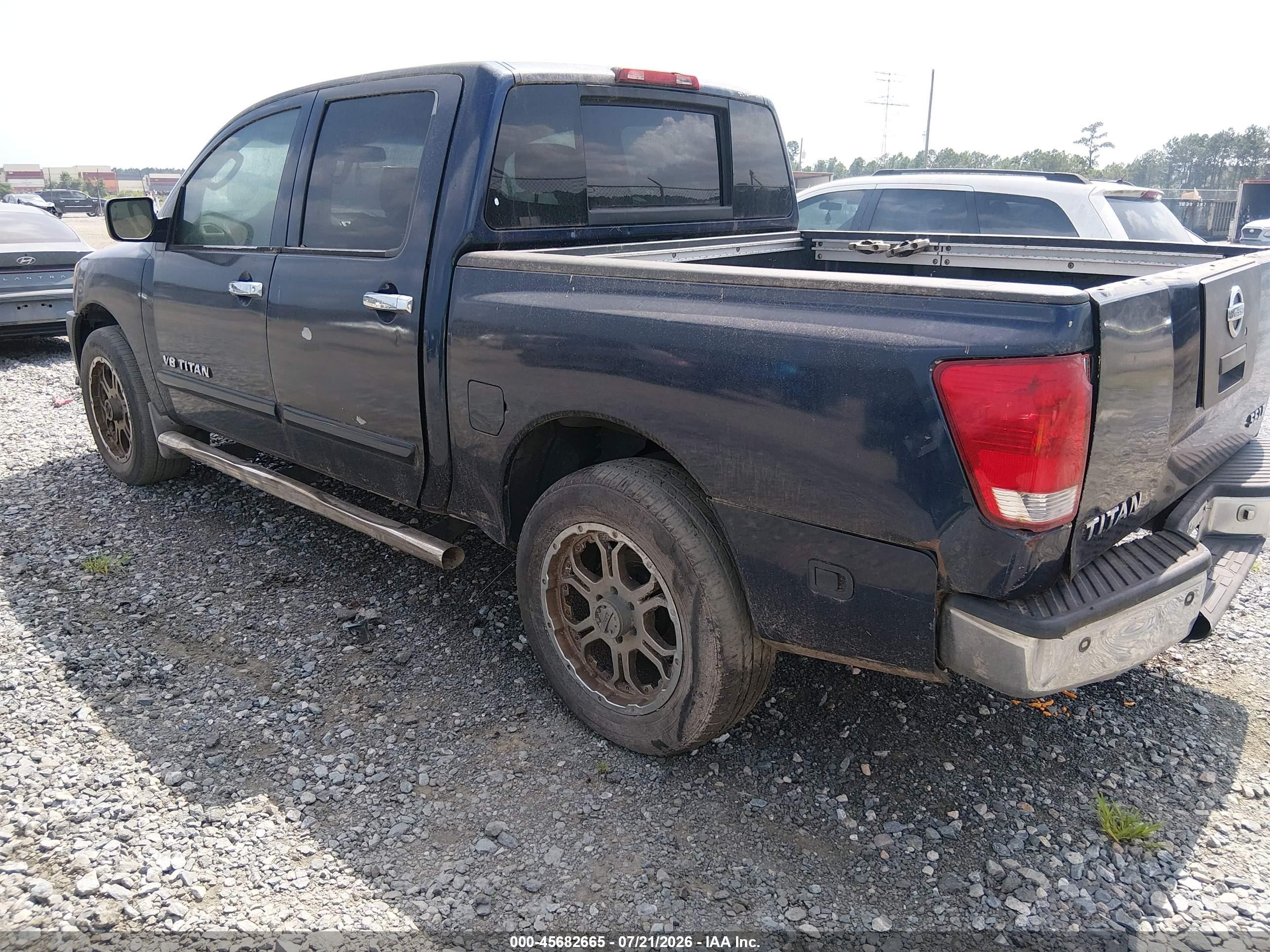 2006 Nissan Titan Le Черный vin: 1N6BA07A16N512718
