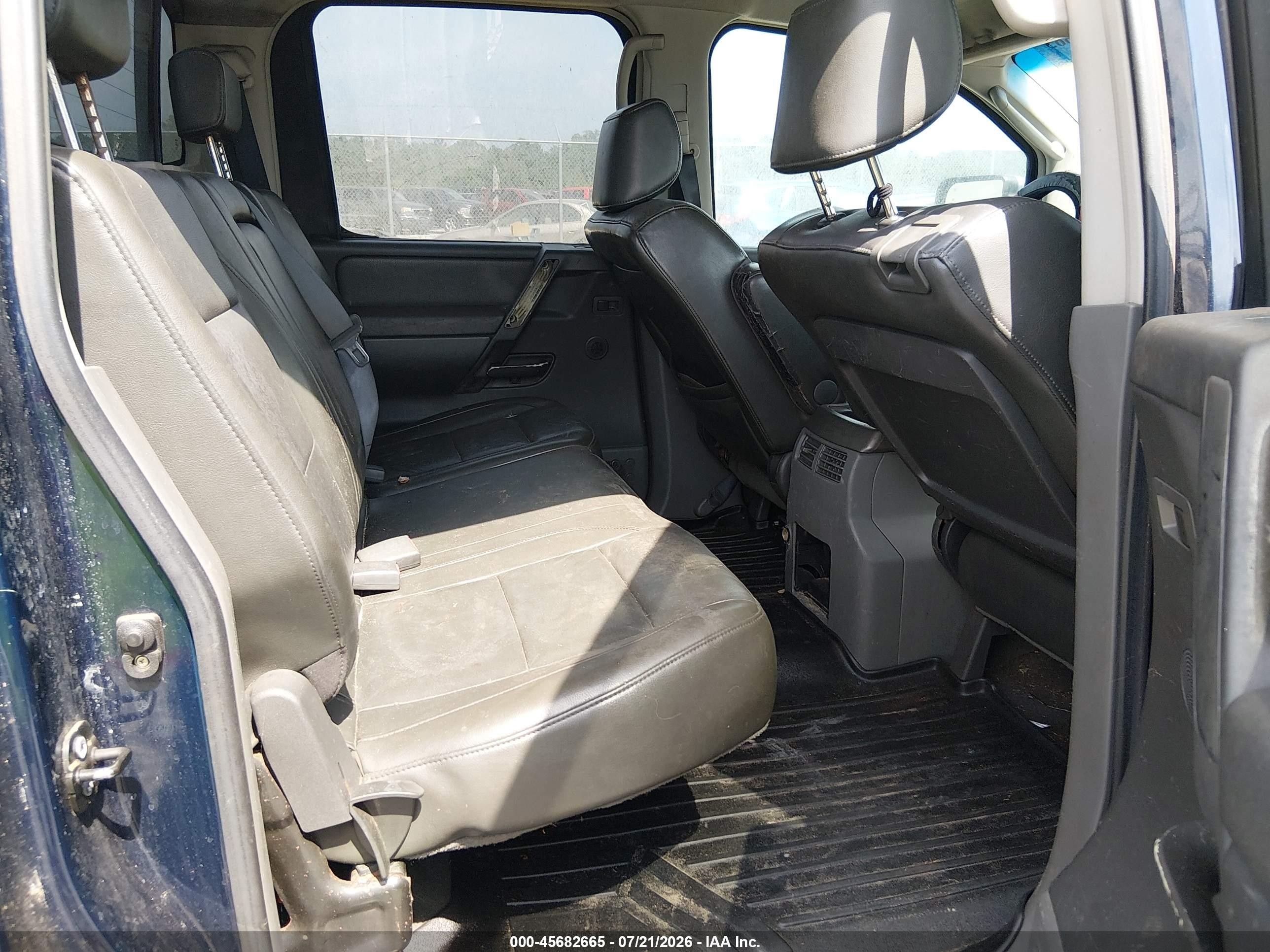 2006 Nissan Titan Le Черный vin: 1N6BA07A16N512718