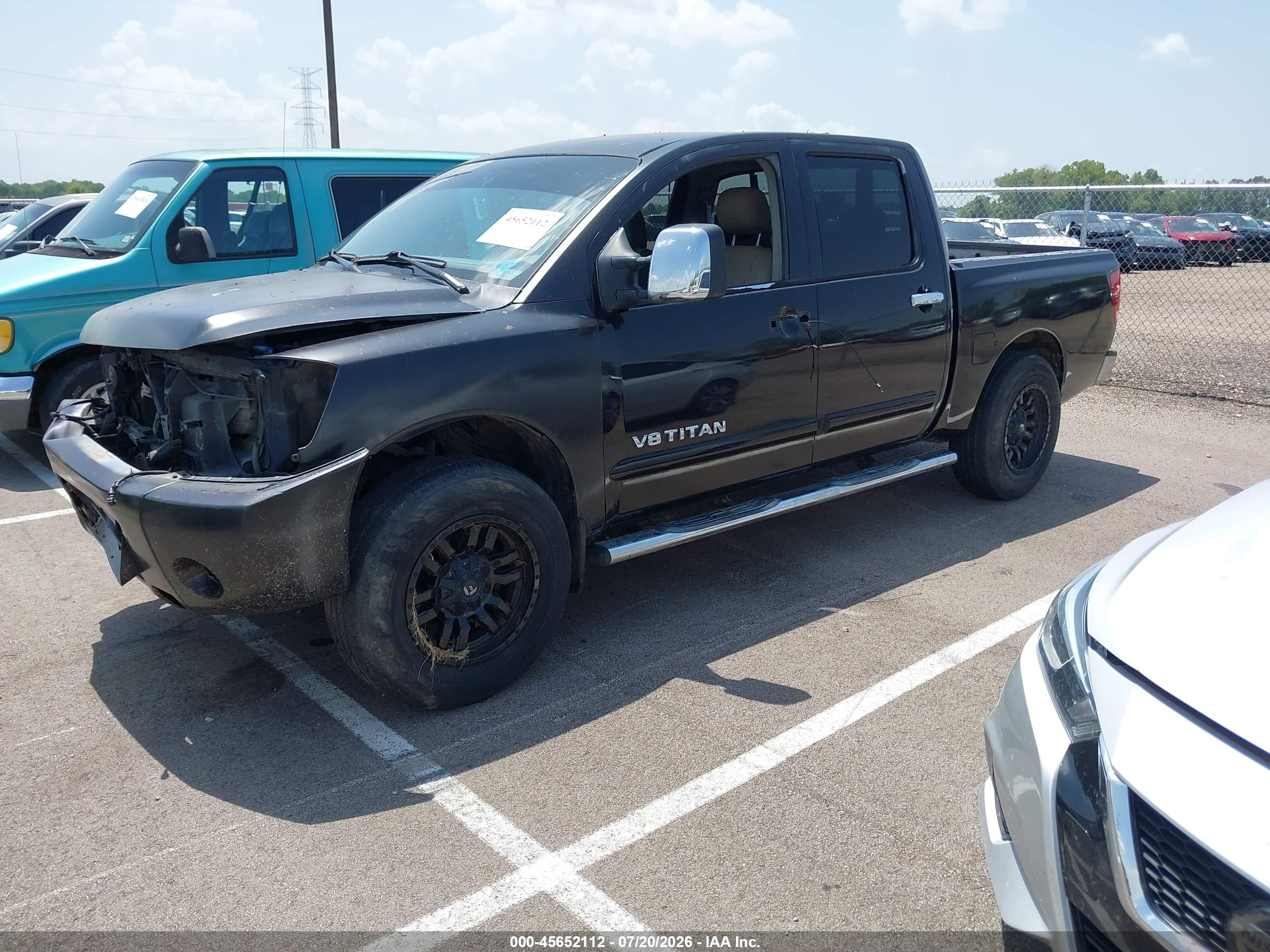 2006 Nissan Titan Se Black vin: 1N6BA07A16N572174