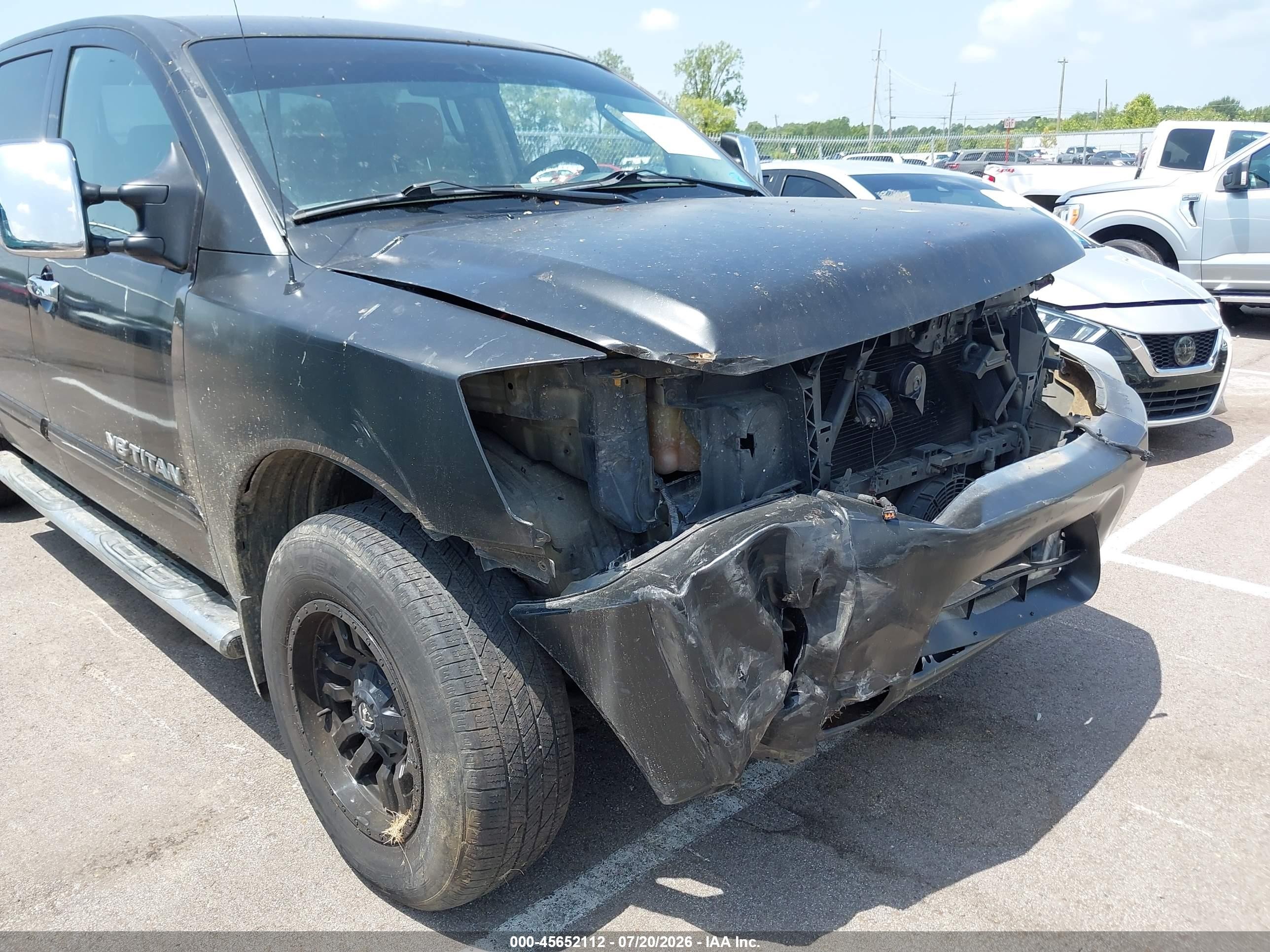 2006 Nissan Titan Se Black vin: 1N6BA07A16N572174